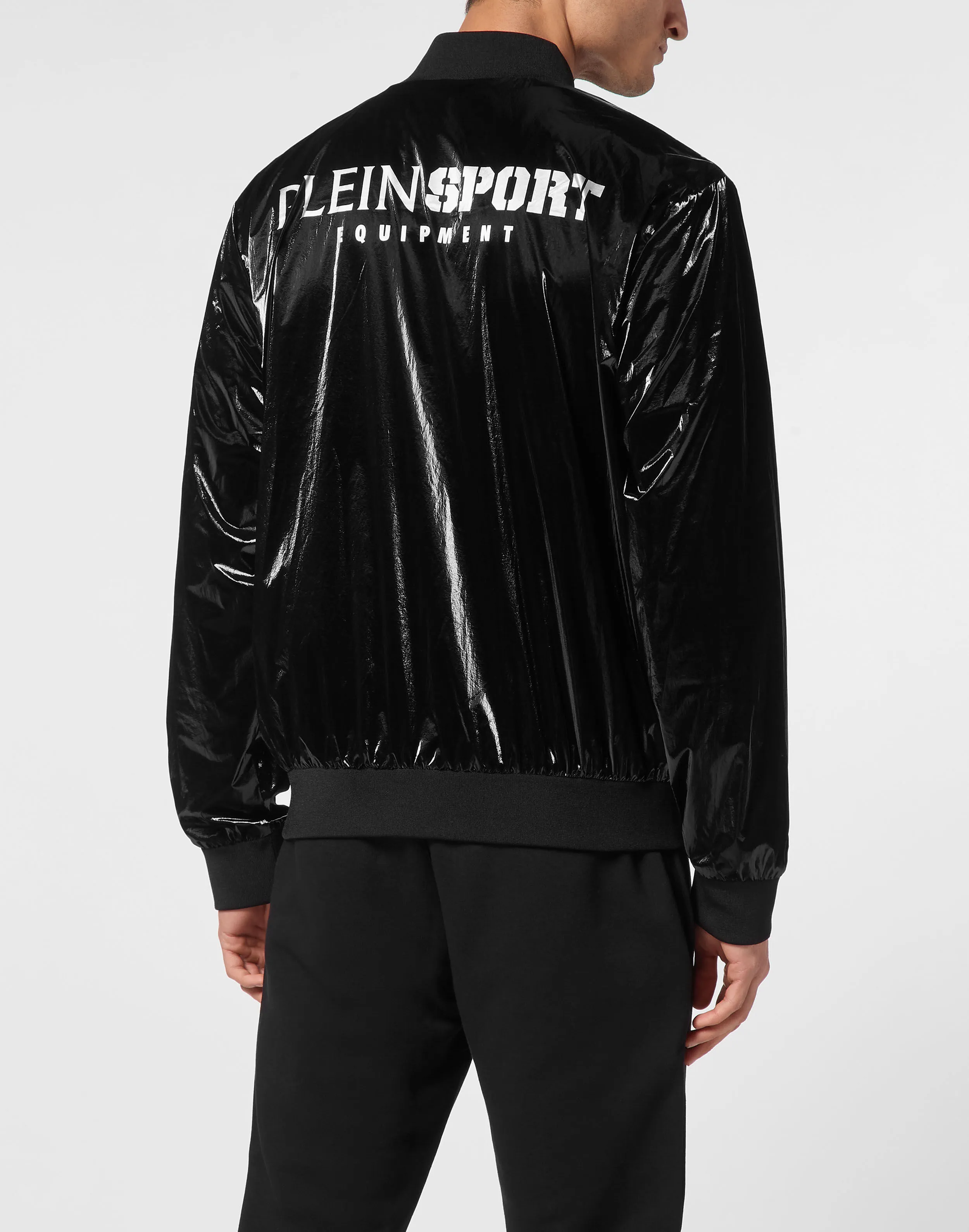 Nylon Crease Bomber Jacket