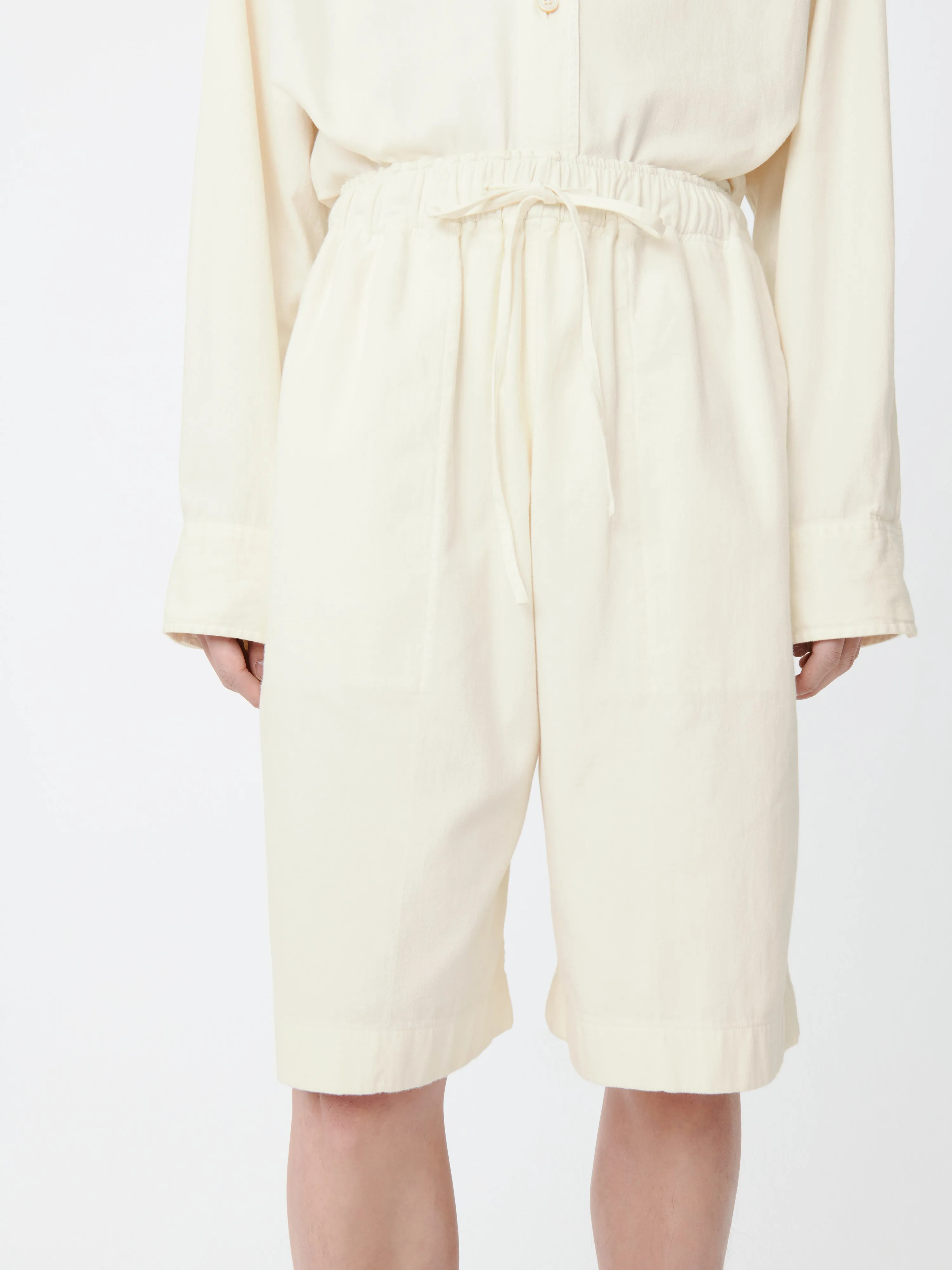 Ossi Denim Shorts in Parchment