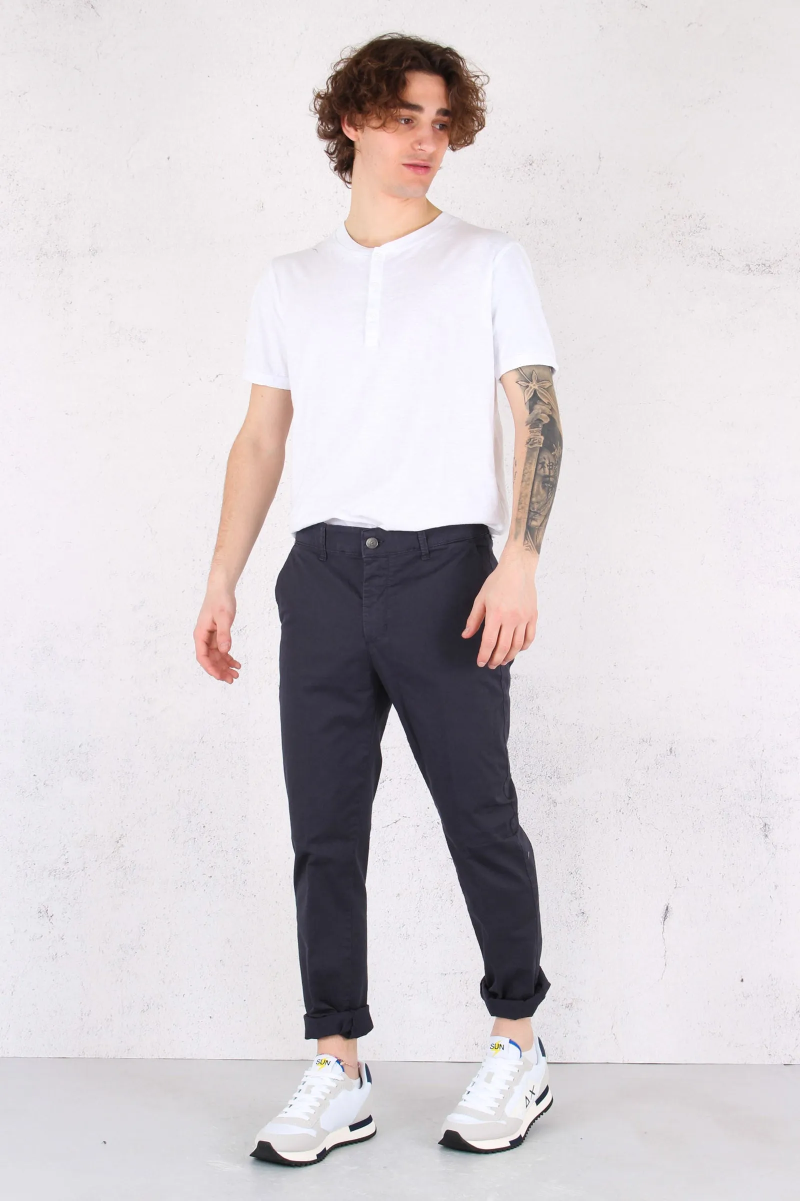 Pantalone Chino Slim Navy