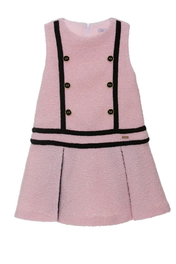 Patachou Girls Dress with Sweater - Pink