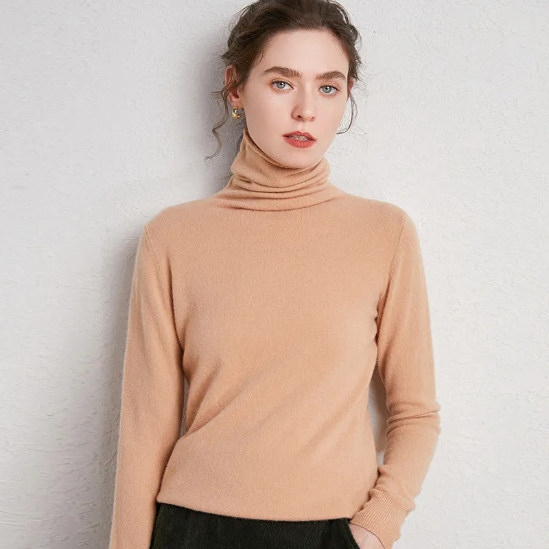 Pile up collared cashmere sweaters