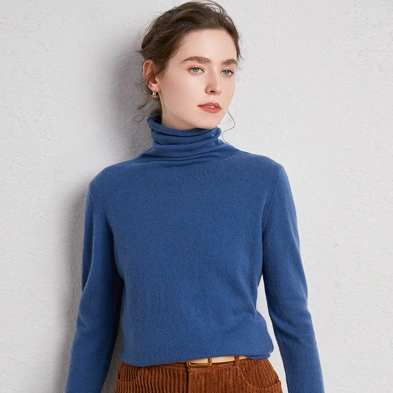 Pile up collared cashmere sweaters