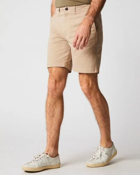 PIMA COTTON CHINO SHORT - KHAKI