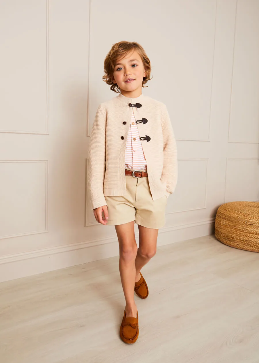 Plain Chino Shorts in Camel (4-10yrs)