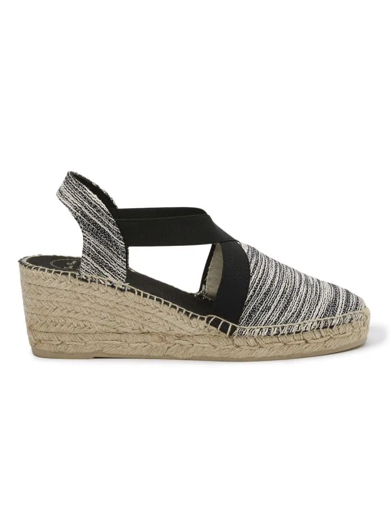 plain Cotton Blend Wedge Espadrille for Women - Terra-SD