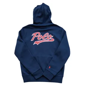 Polo Ralph Lauren Script Fleece Hoodie (Navy)