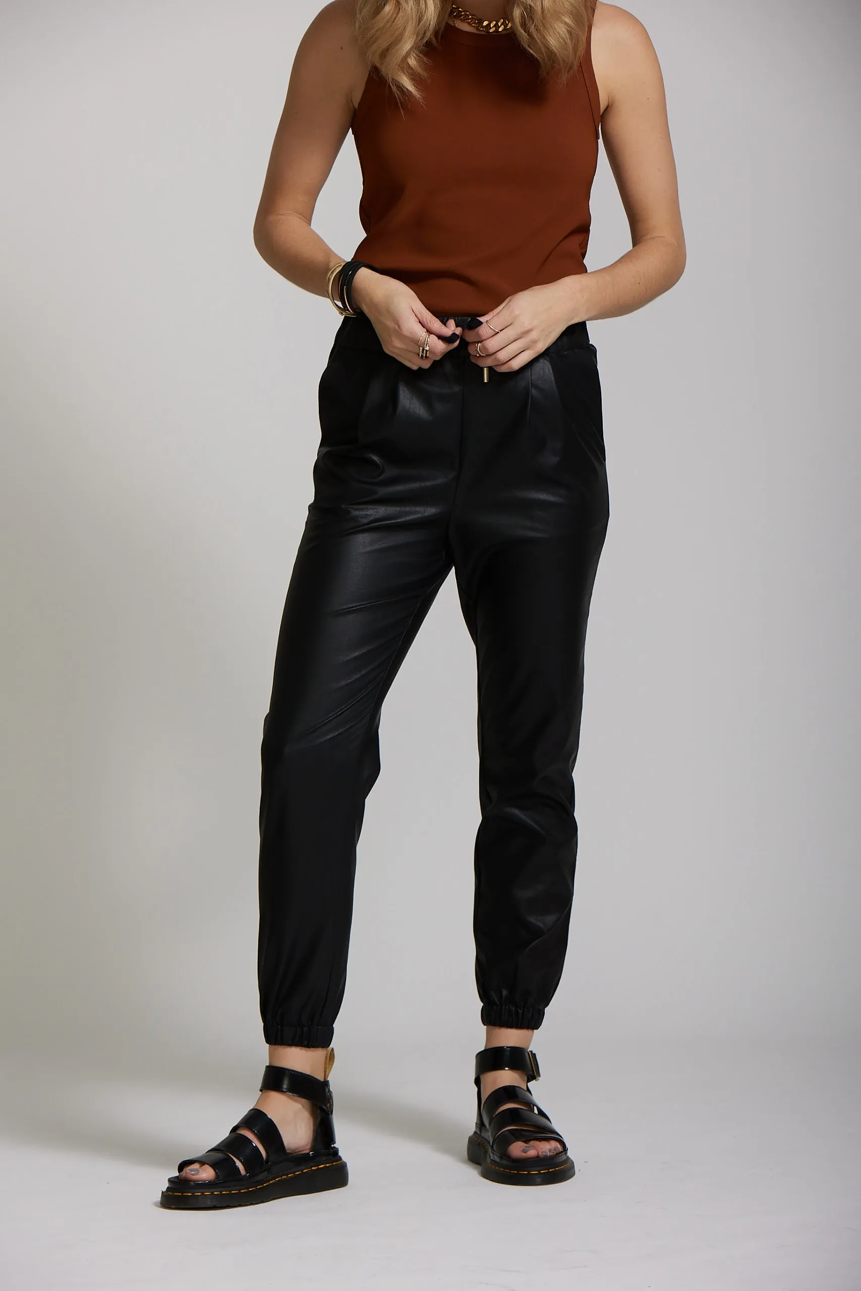 PU Lounge Pant - Black