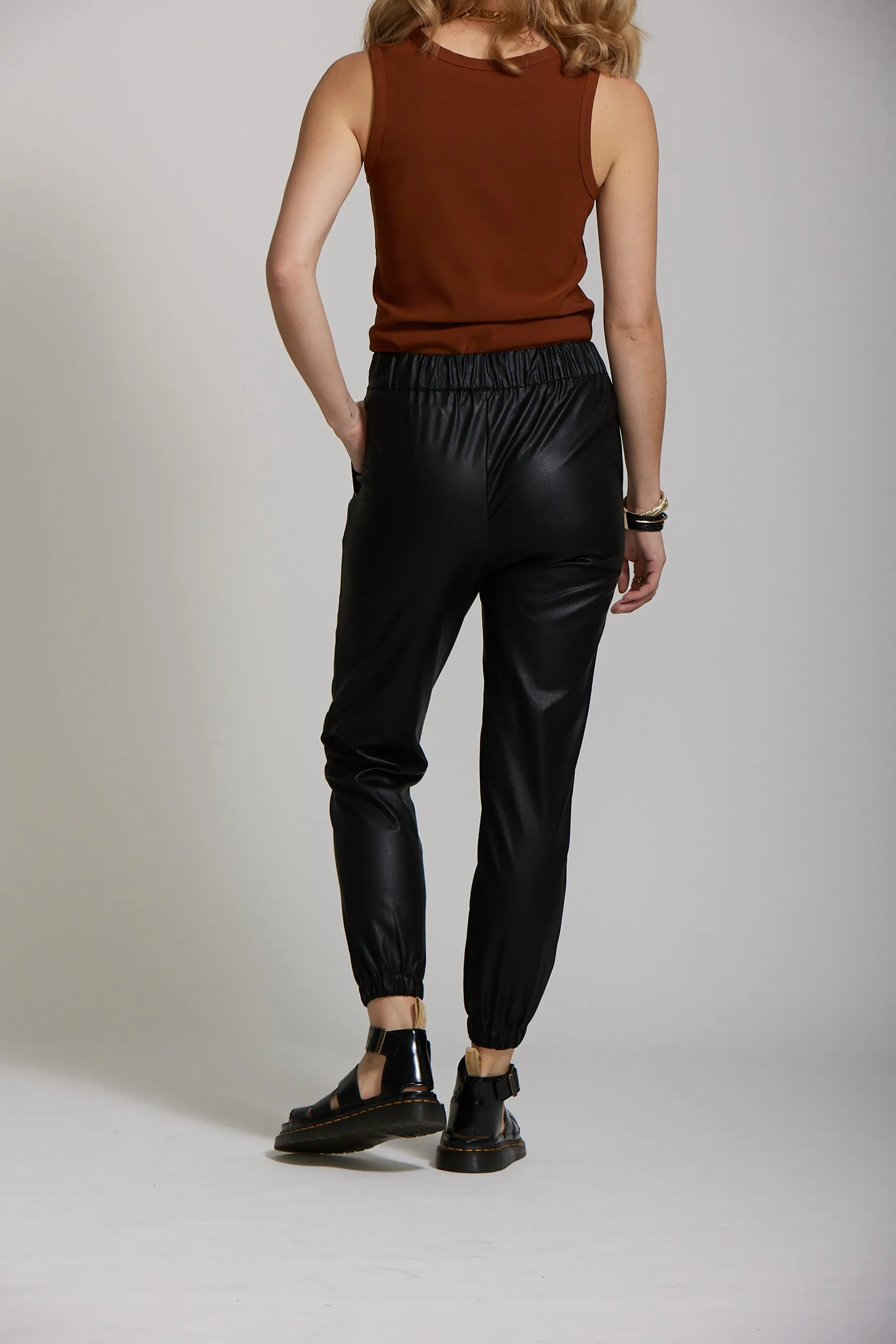 PU Lounge Pant - Black