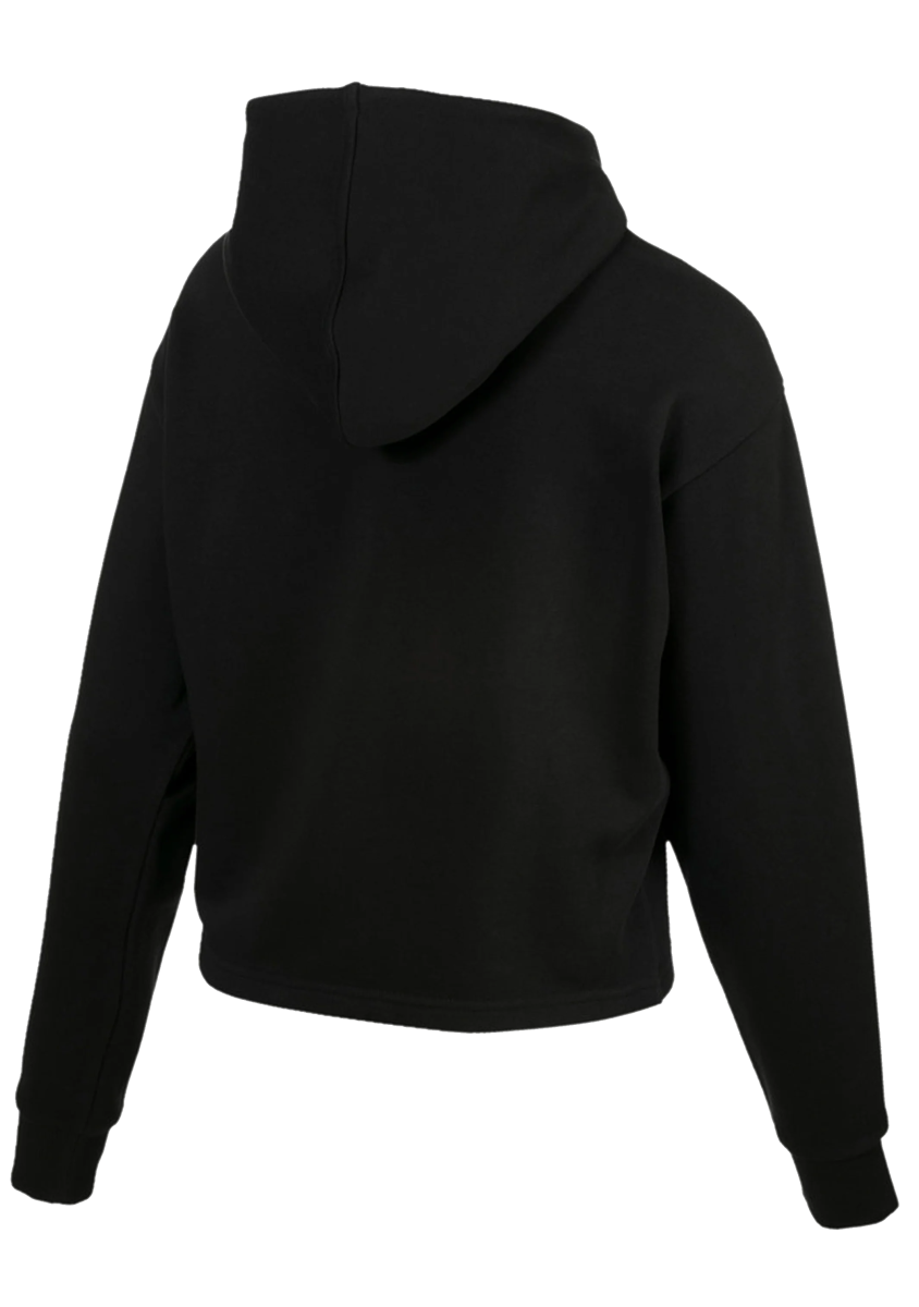 PUMA WOMEN'S ESS CROPPED BLACK HOODIE