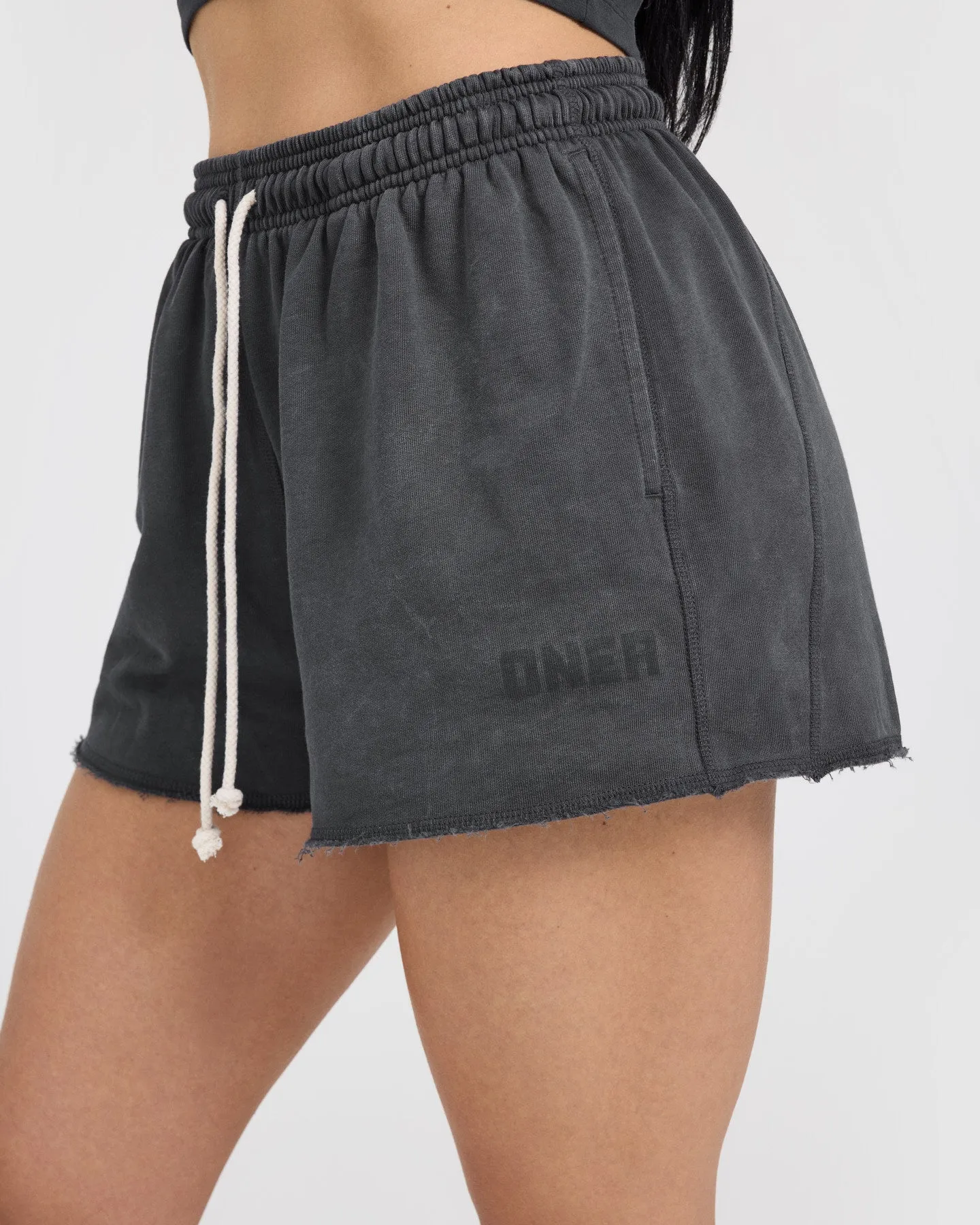 Raw Lounge Oversized Shorts | Coal