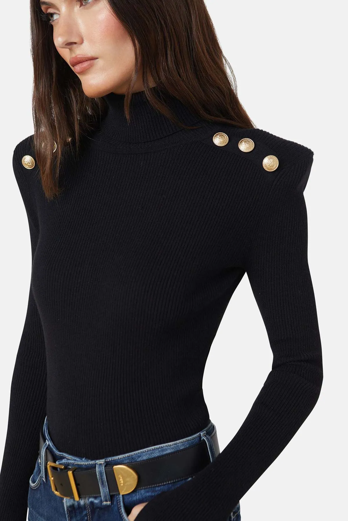 Reeves Turtleneck Sweater - Black