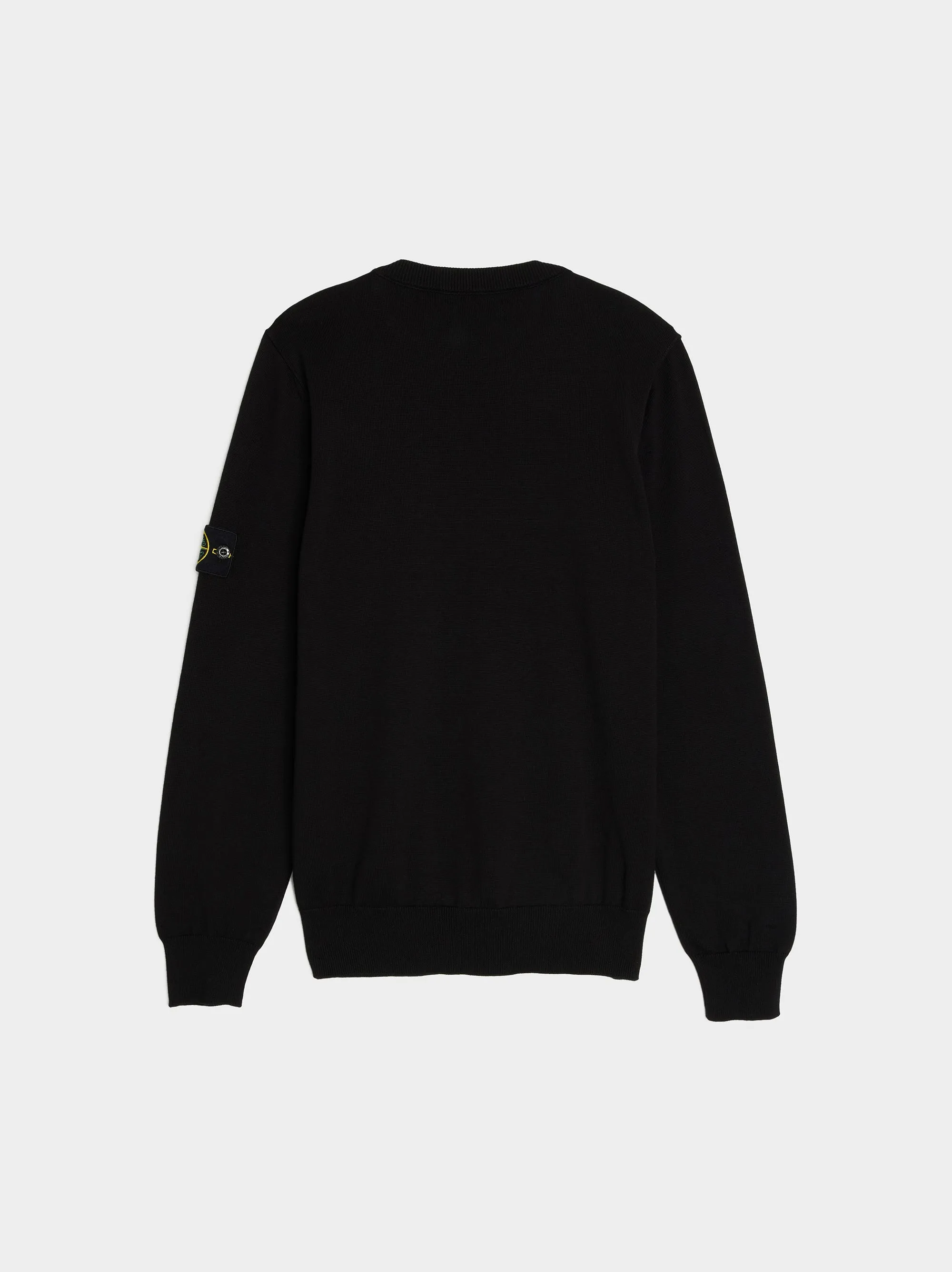 Regular Fit Logo Patch Sweater, Black