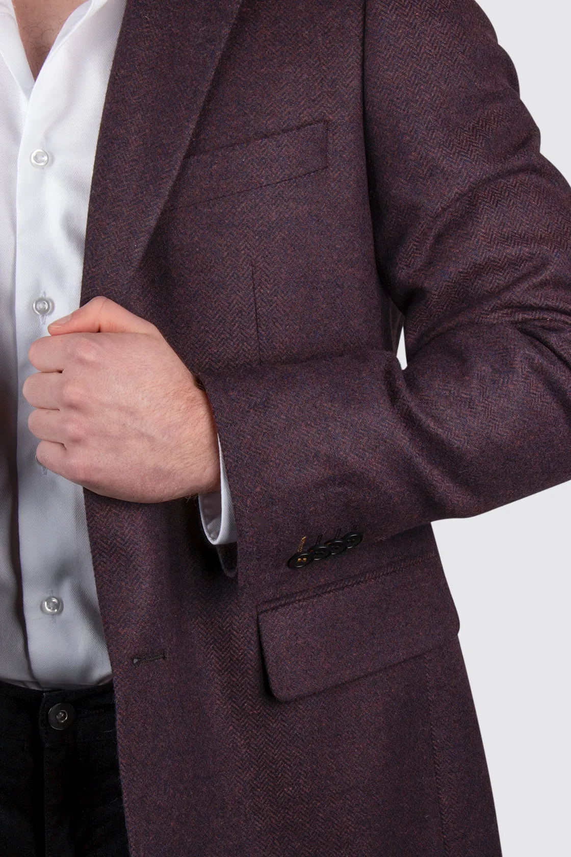 Rembrandt Hawker Herringbone Blazer Brown