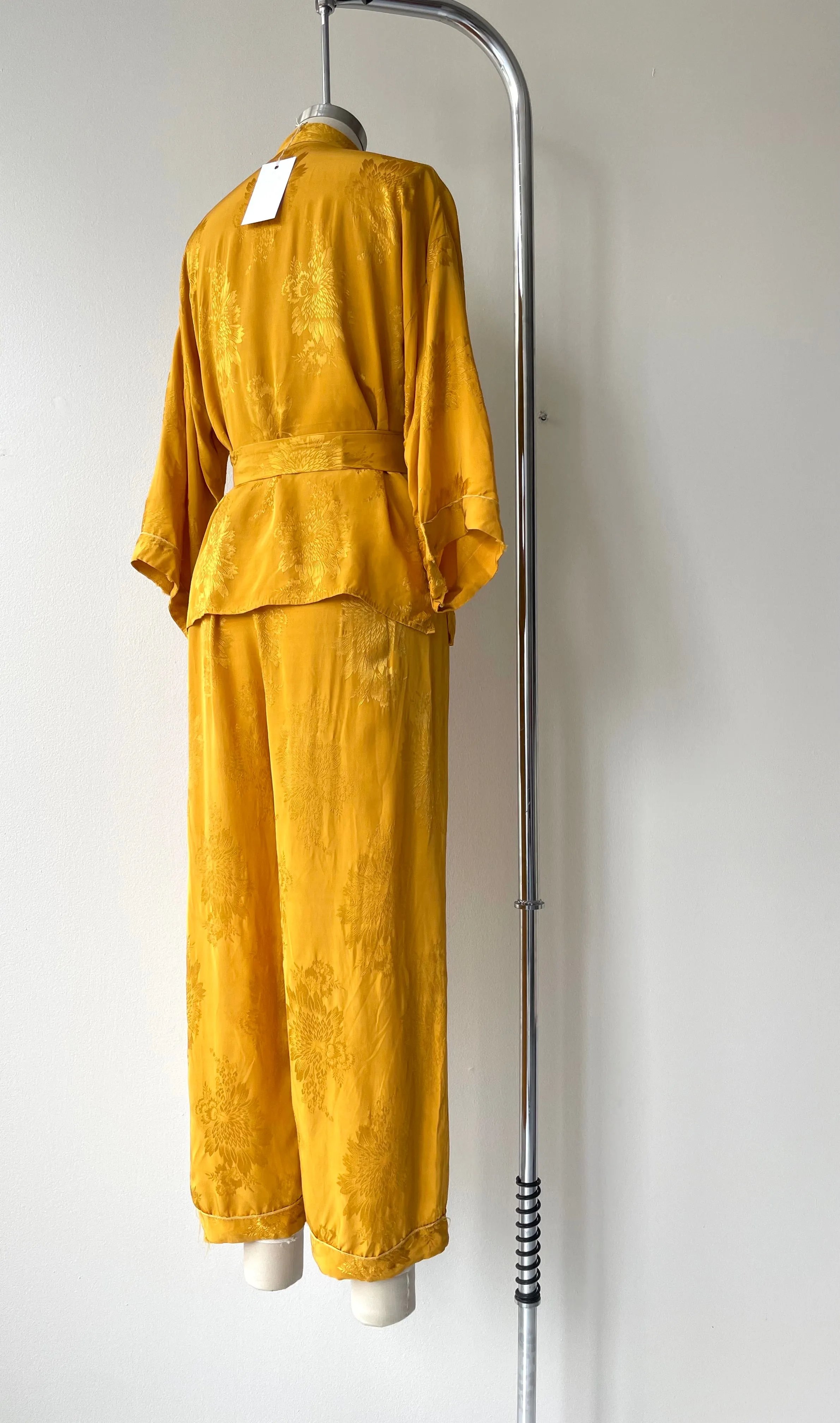 Saffron Rayon Lounge Set | 1950s