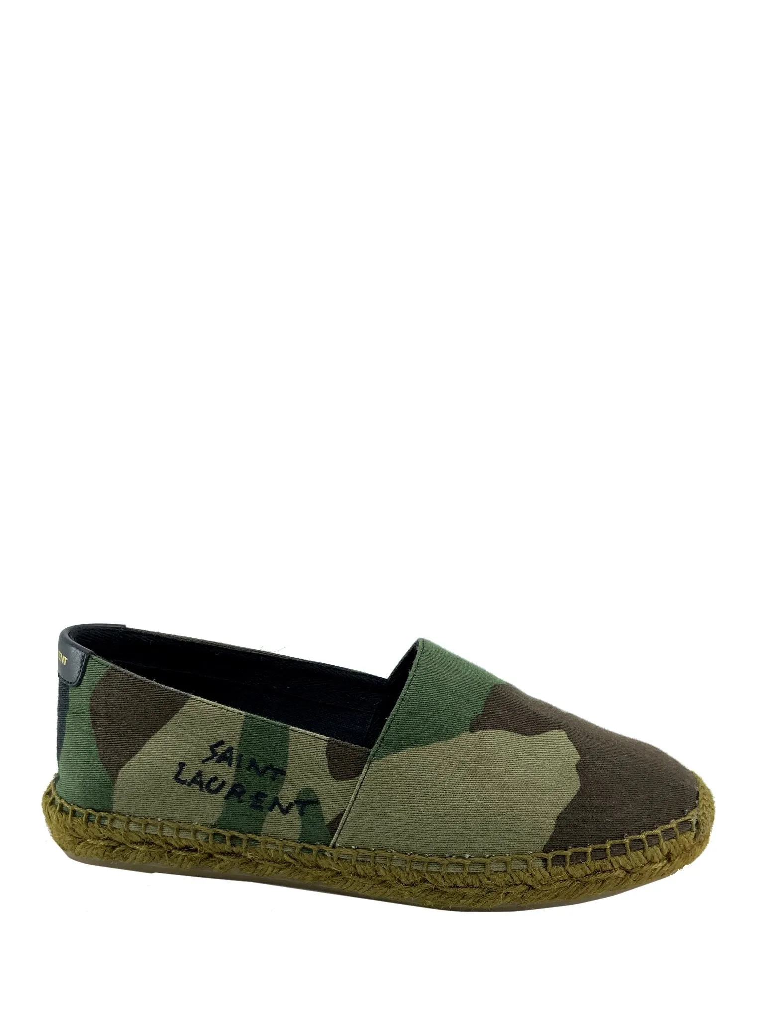 Saint Laurent Signature Camo Canvas Espadrilles Size 6