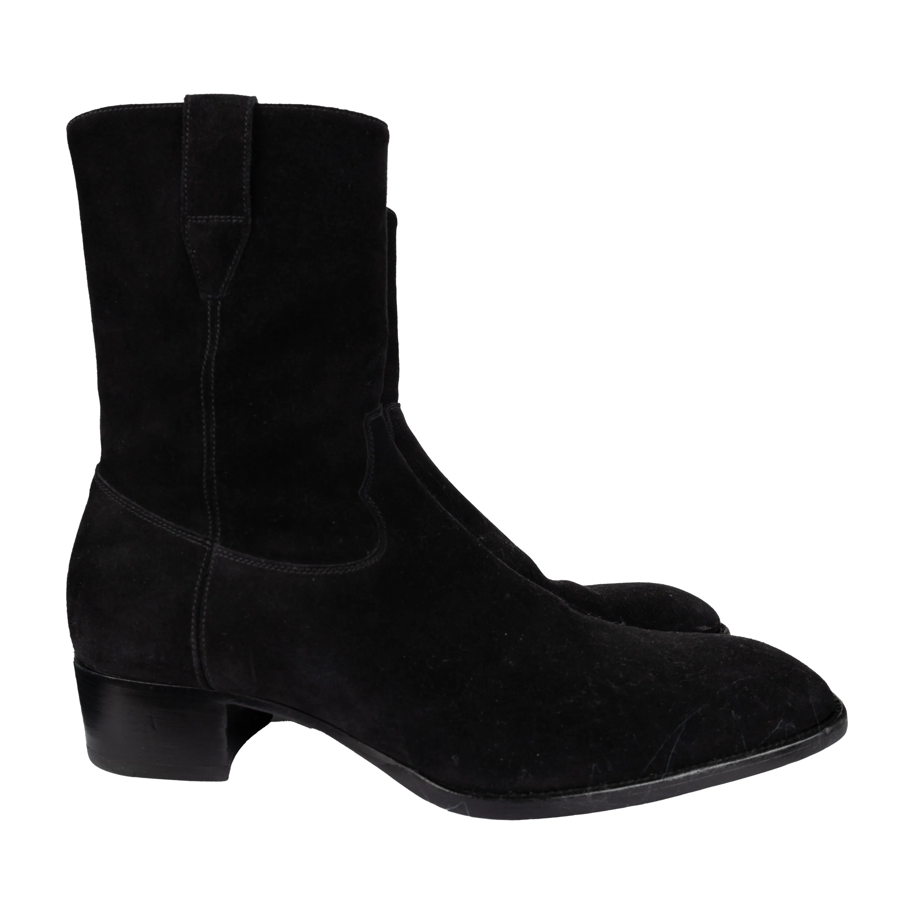 Saint Laurent Suede Ankle Boots - '10s