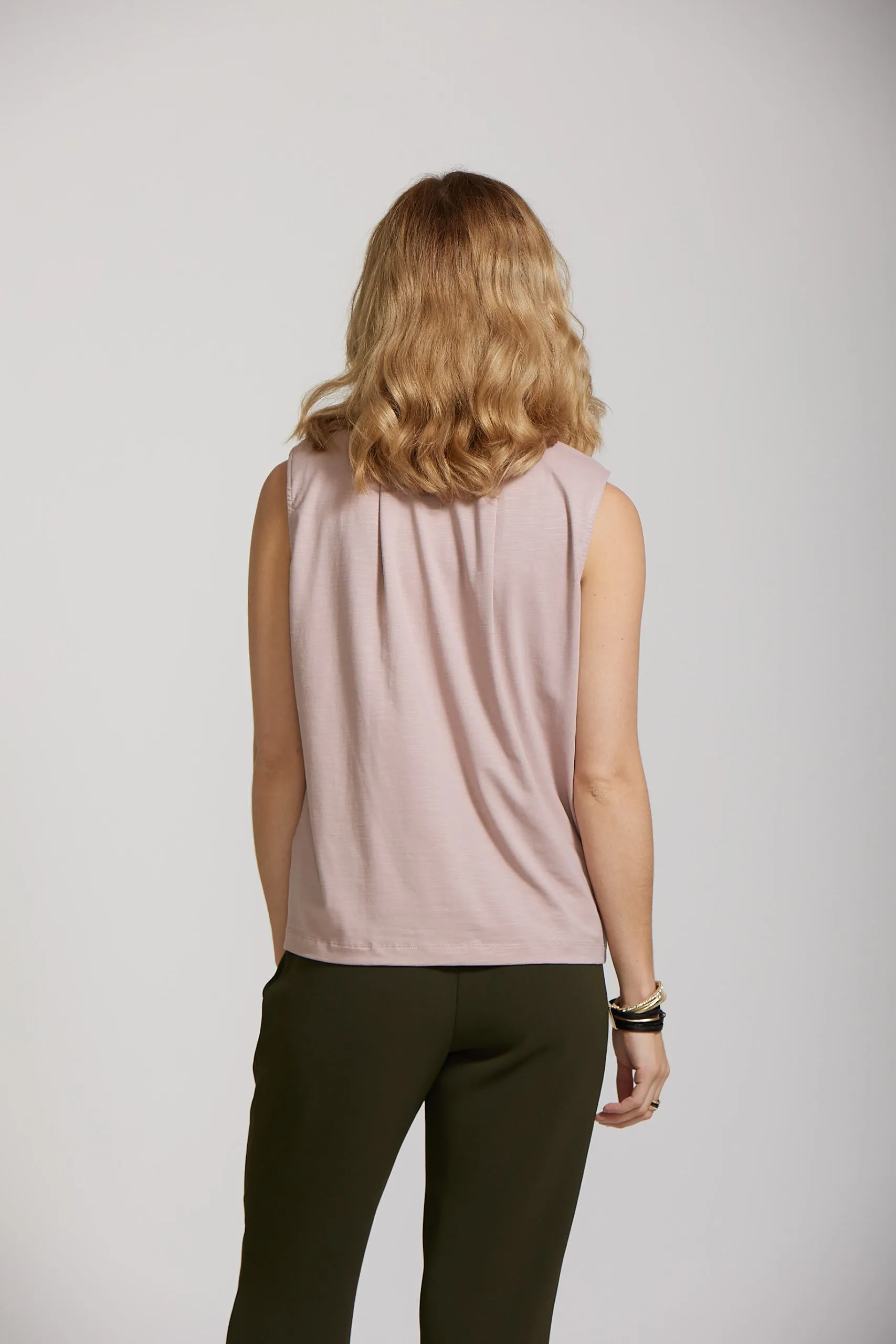 Shoulder Tee - Blush Biscuit