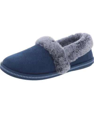 Skechers Cozy Campfire-Team Toasty Womens Faux Suede Faux Fur Lined Slipper Shoes