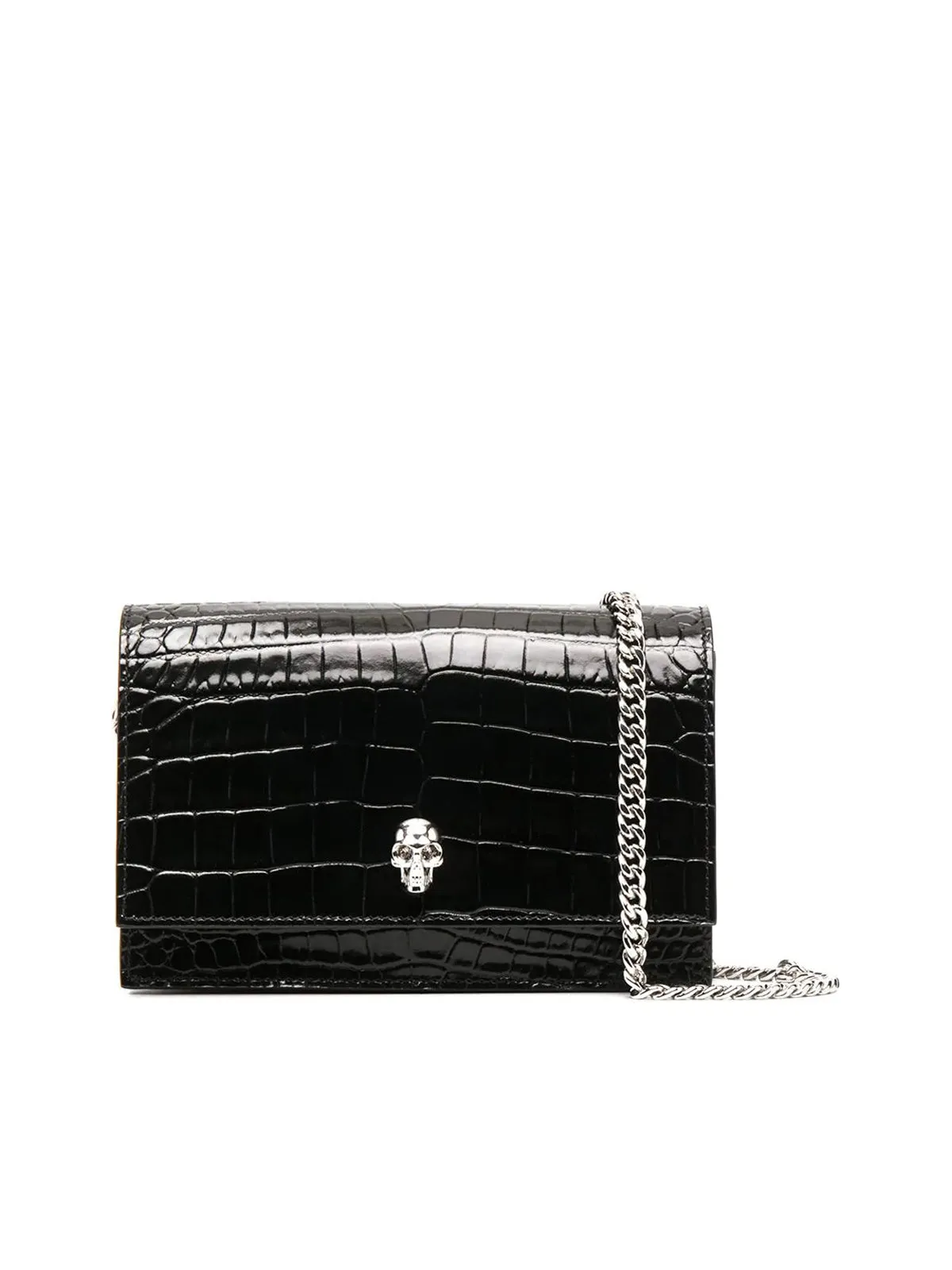 skull-embellished crossbody bag