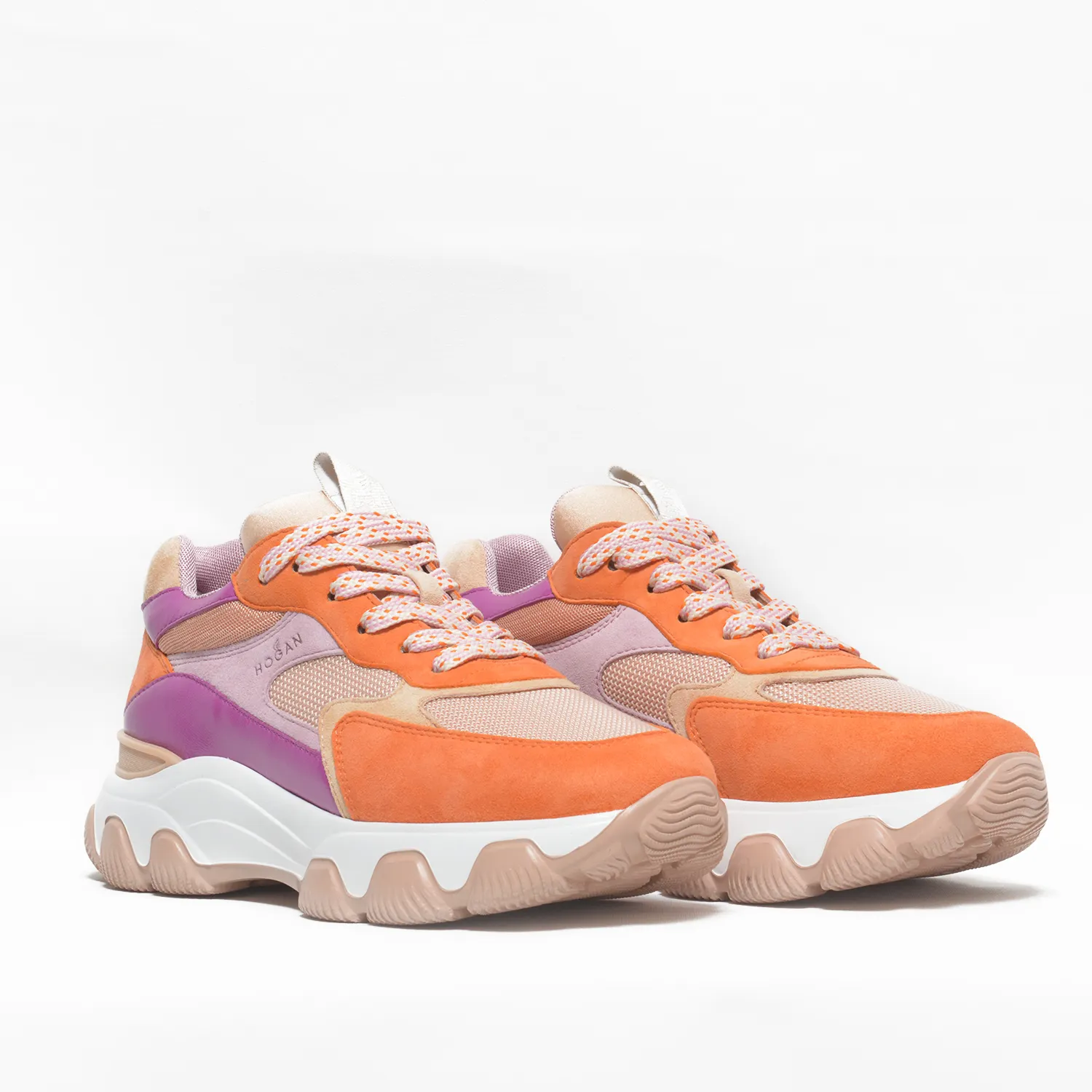 Sneaker Hogan Hyperactive arancio rosa