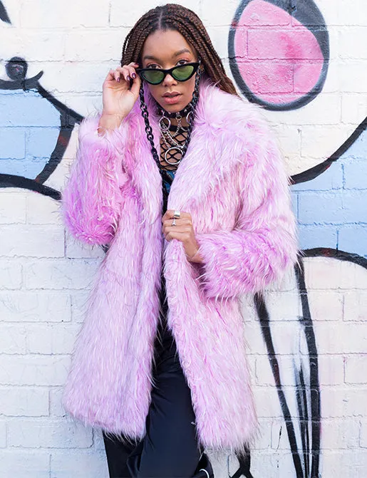 SUGAR HIGH FAUX FUR JACKET  MADE 4 U 