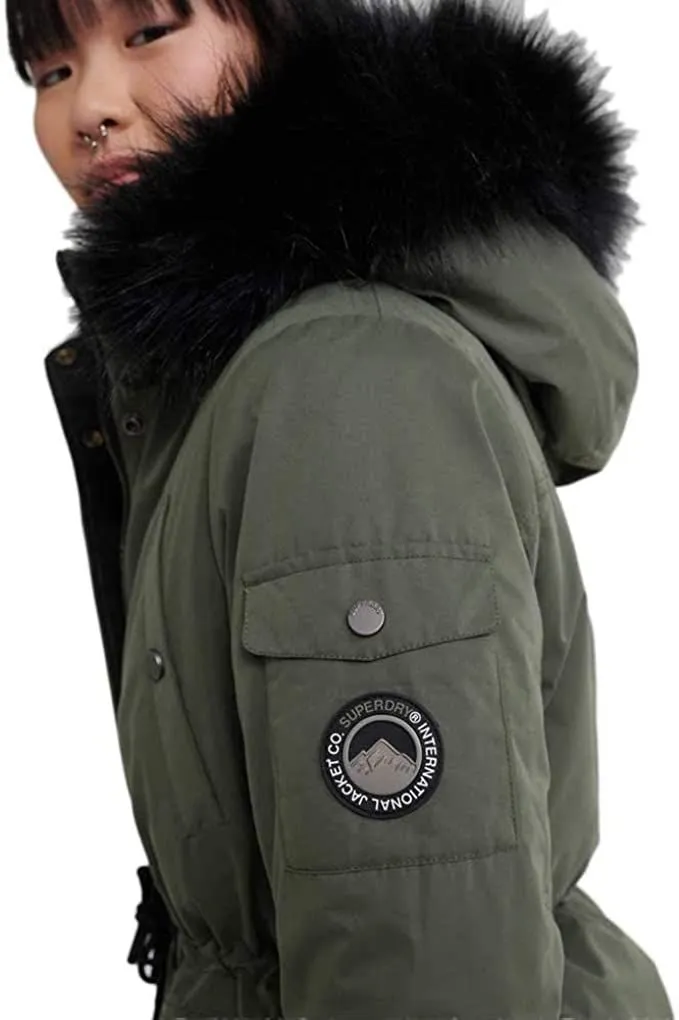 Superdry Womens Nadare Parka Jackets Military Duck