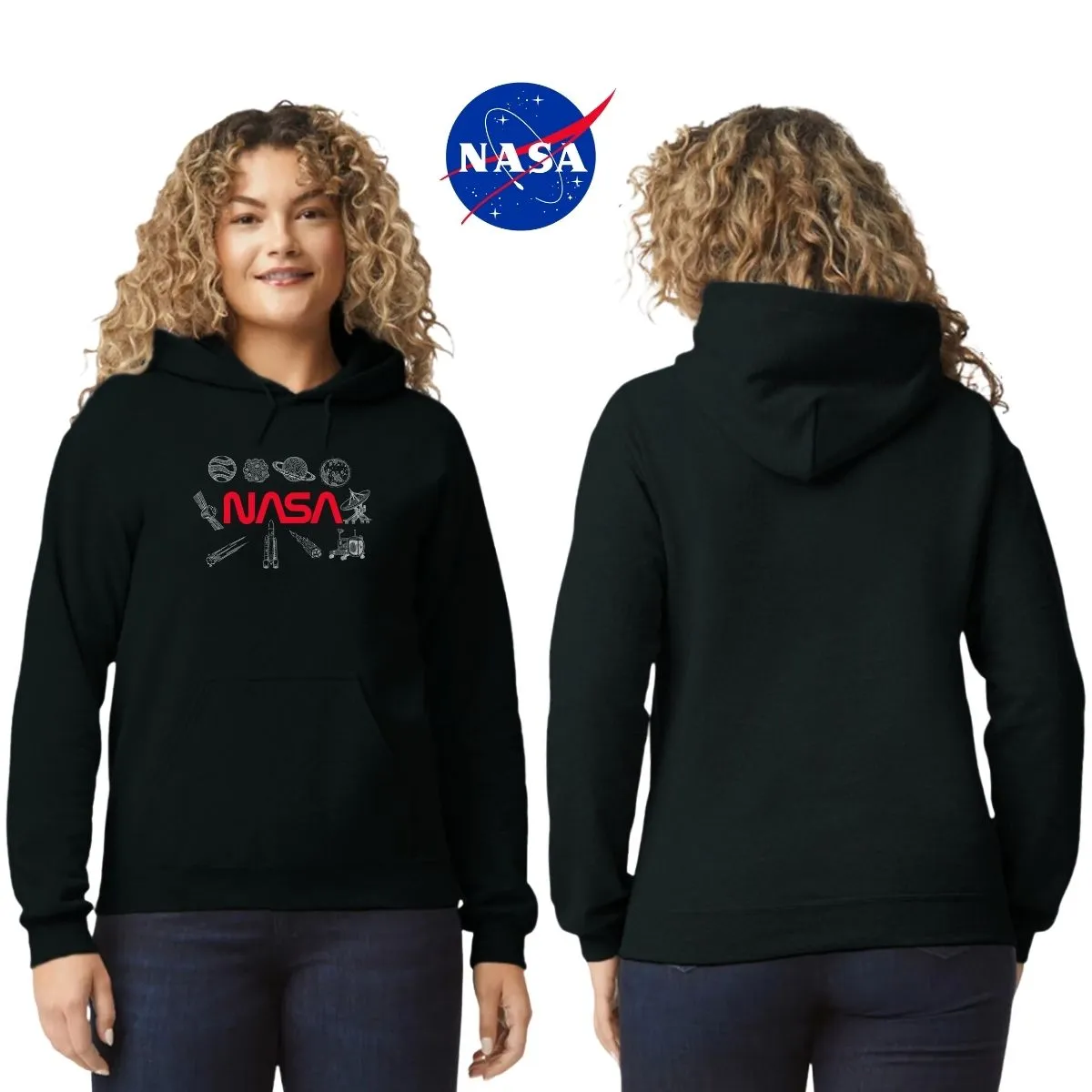 Sweater Suéter Mujer Hoodie Nasa Espacio