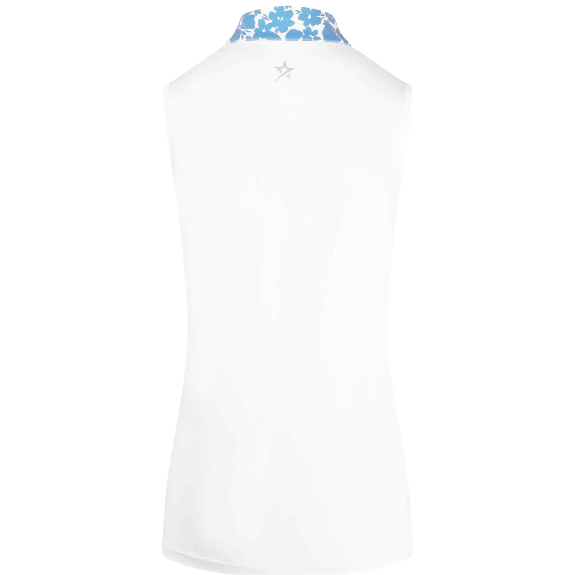 Swing Out Sister Clarissa Ladies Sleeveless Golf Polo Shirt Optic White