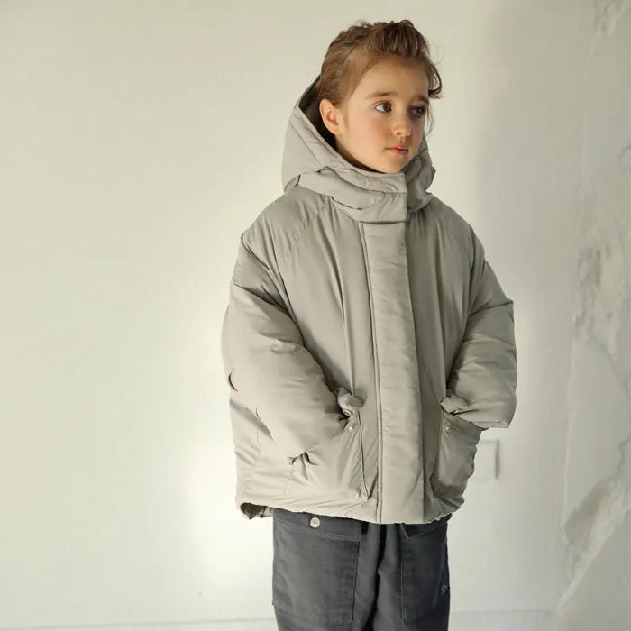 Tambere Child Erif Hooded Puffer Jacket Grey