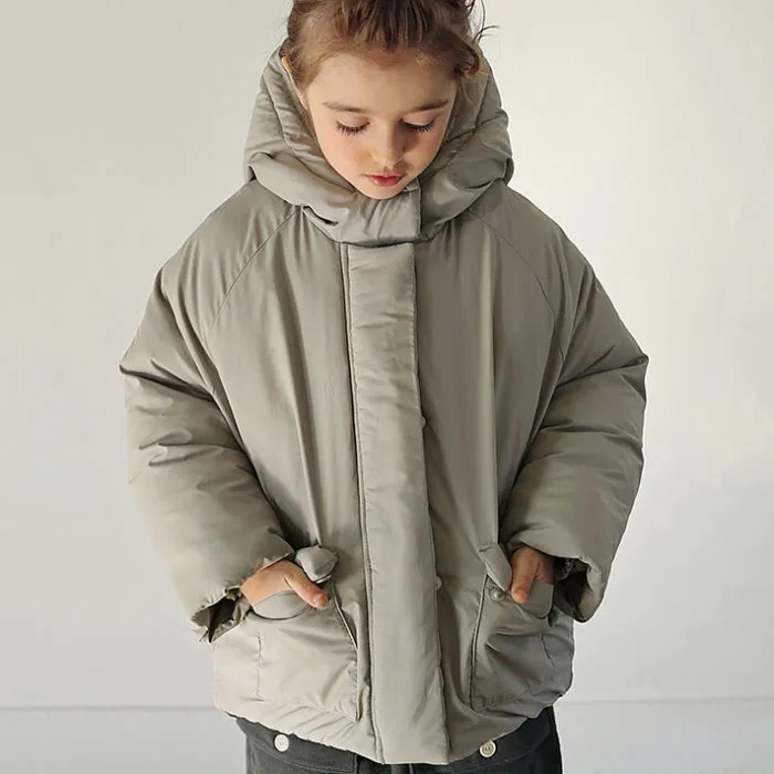 Tambere Child Erif Hooded Puffer Jacket Grey