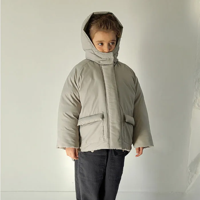 Tambere Child Erif Hooded Puffer Jacket Grey