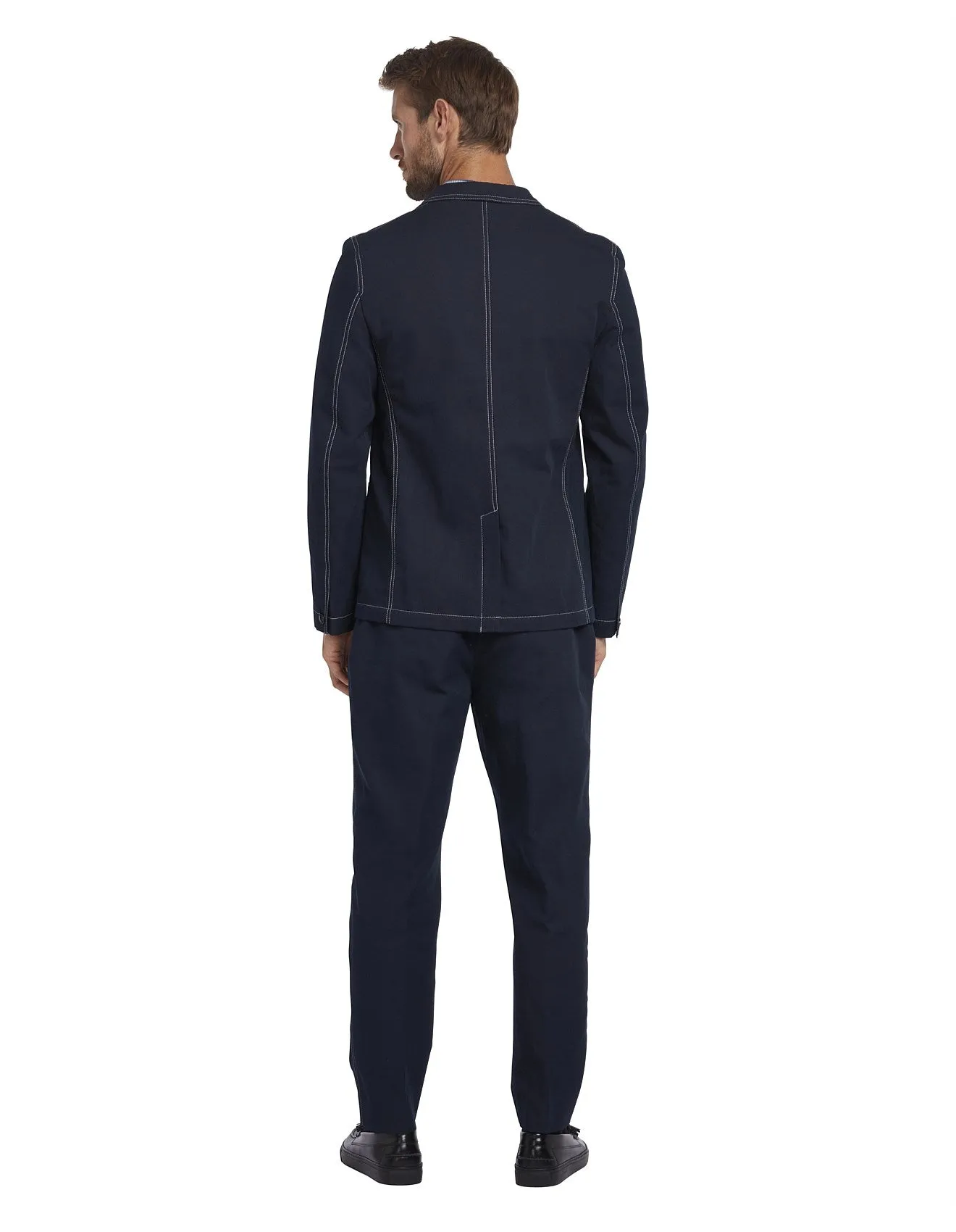 Ted Baker Kilpeck Contrast Stitch Blazer Navy