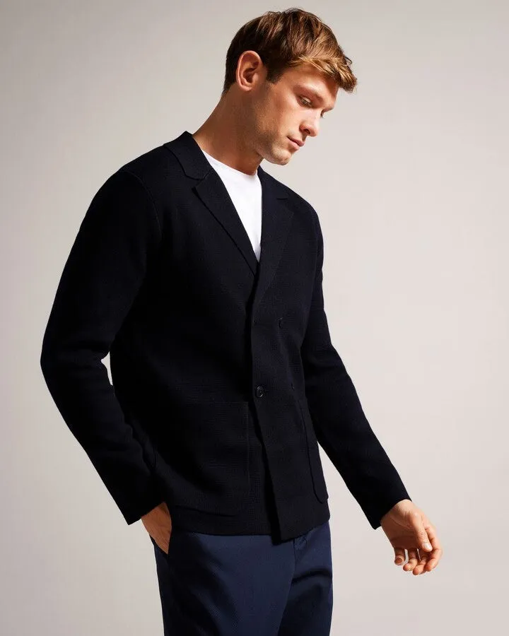 Ted Baker Sheaf Milano Stitch Blazer Navy