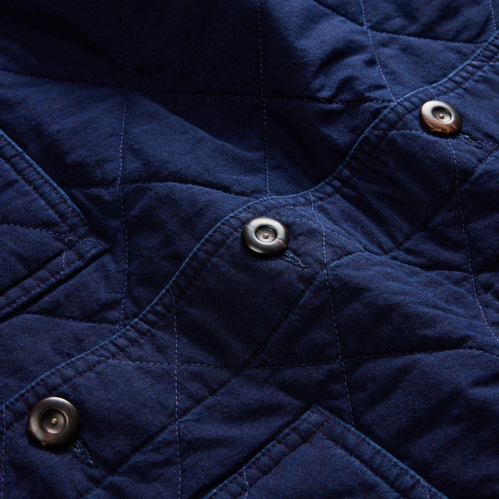 The Ojai Jacket in Indigo Diamond Quilt