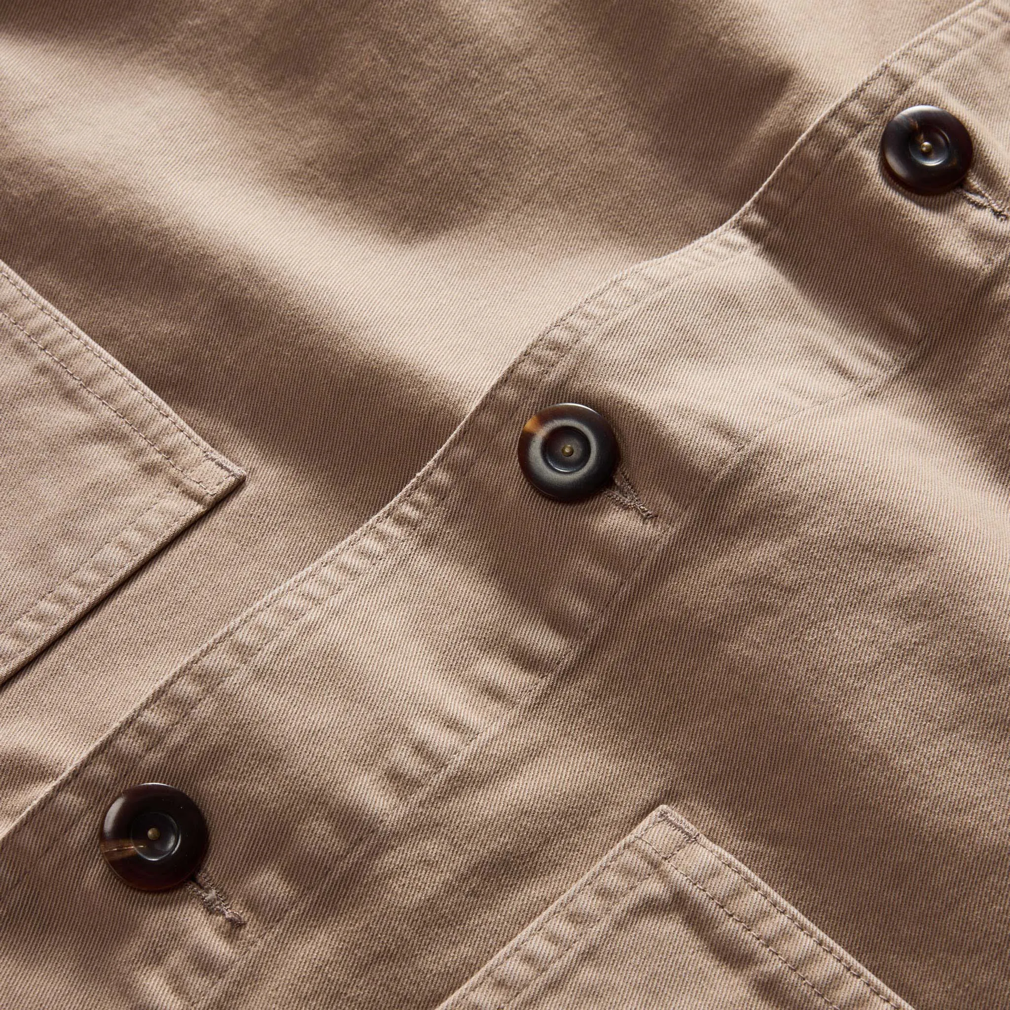 The Ojai Jacket in Organic Dried Earth Foundation Twill