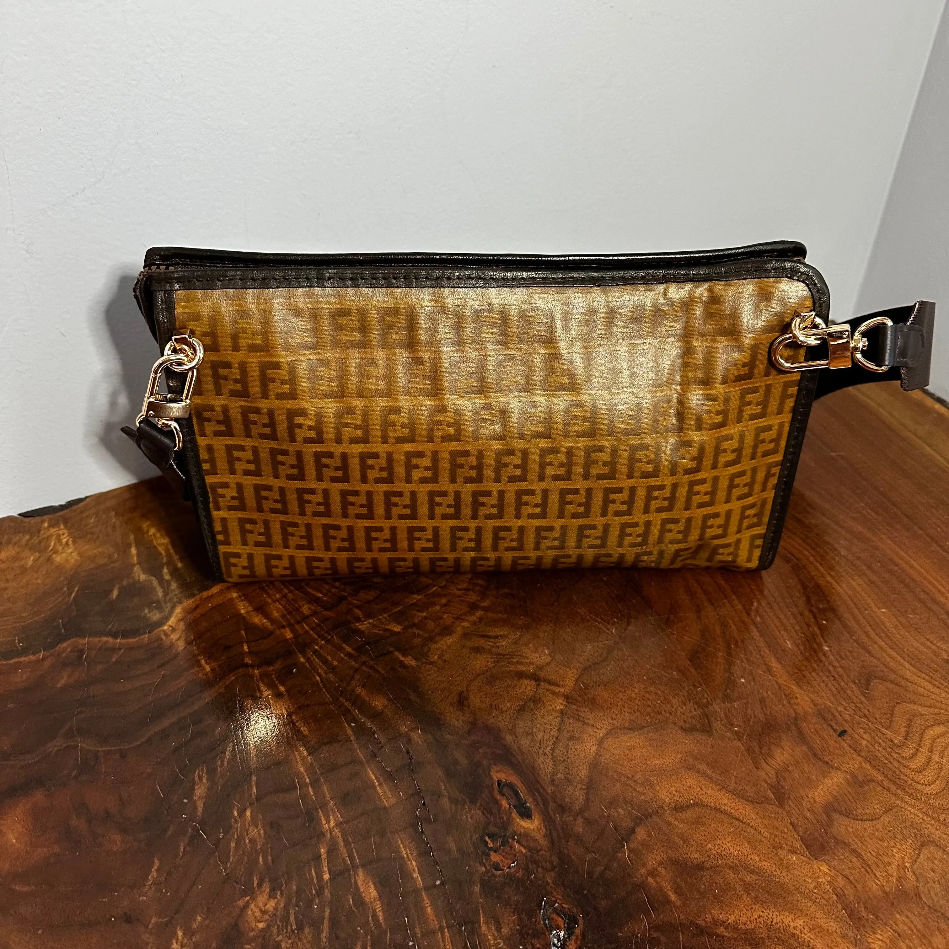 The Swan Crossbody - Vintage Fendi in Brown