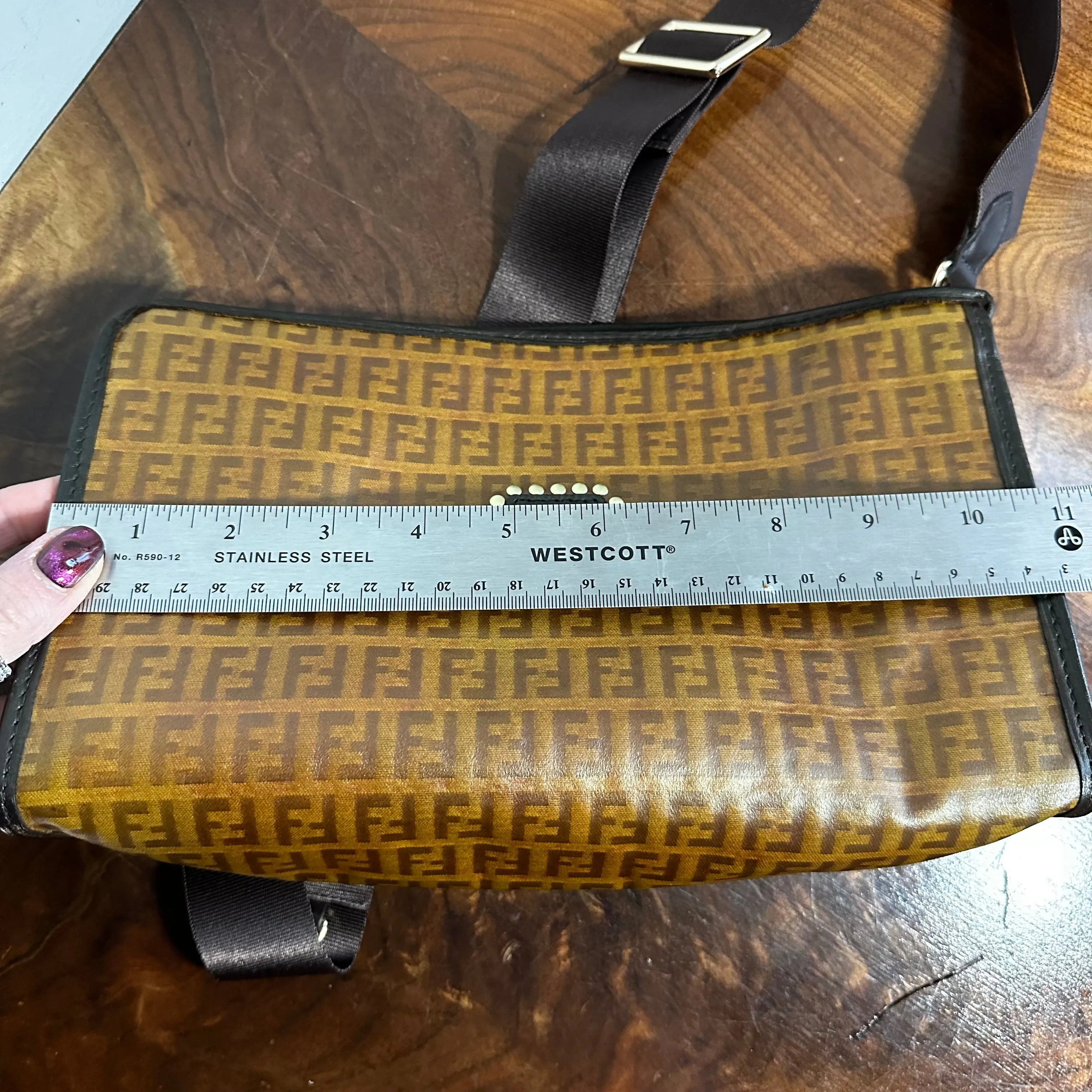 The Swan Crossbody - Vintage Fendi in Brown