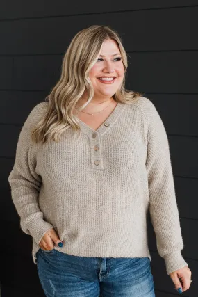 Took My Breath Away Sweater- Oatmeal