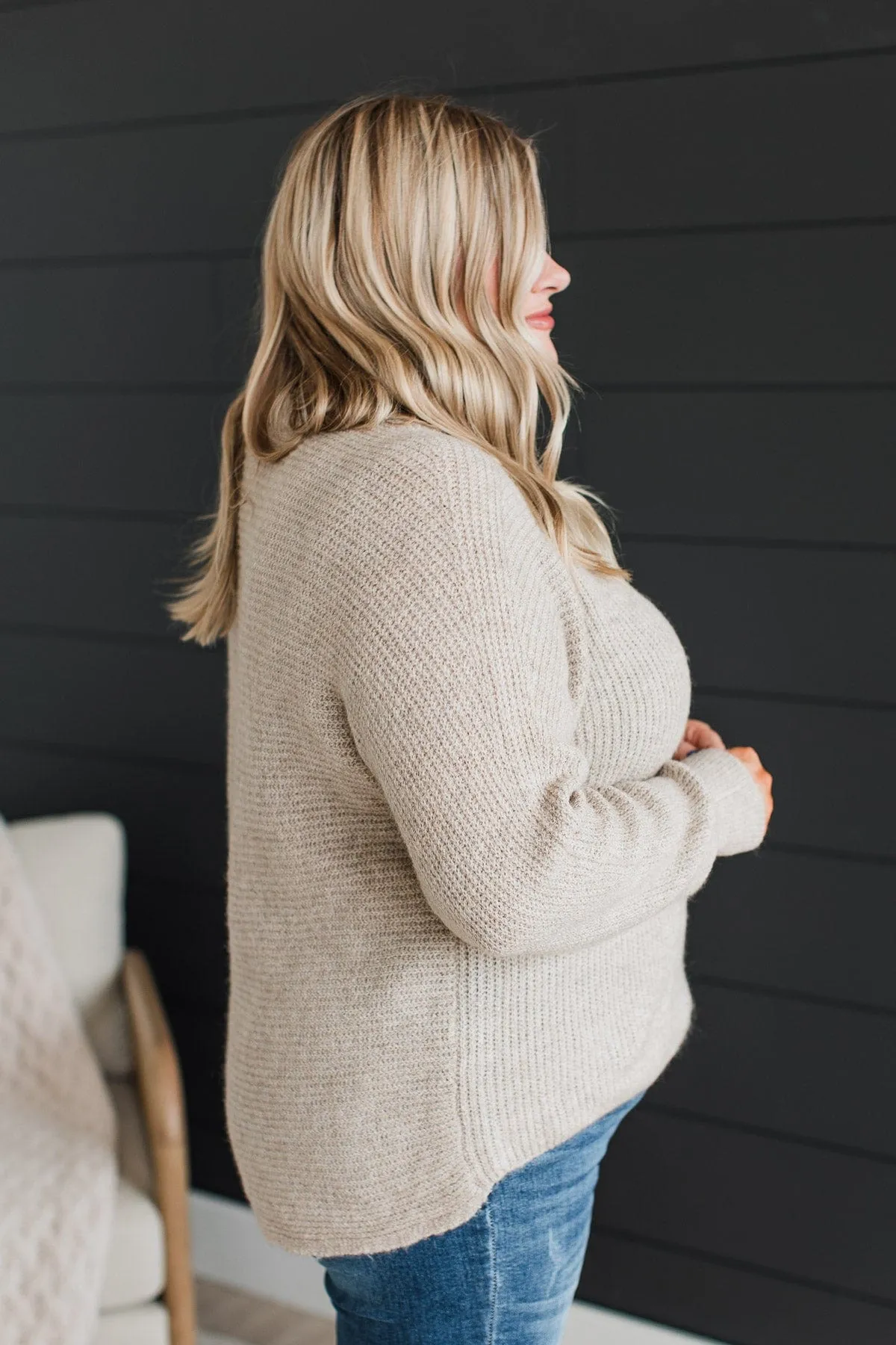 Took My Breath Away Sweater- Oatmeal