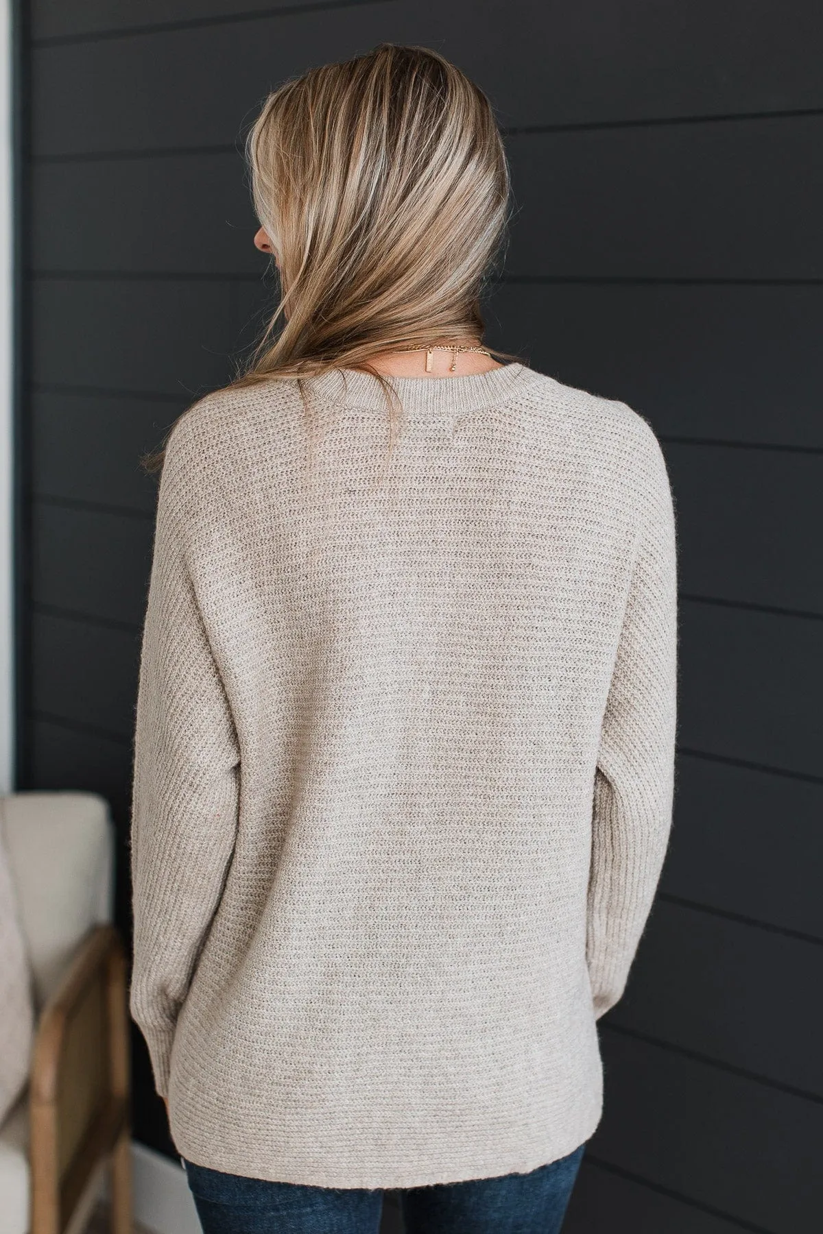 Took My Breath Away Sweater- Oatmeal