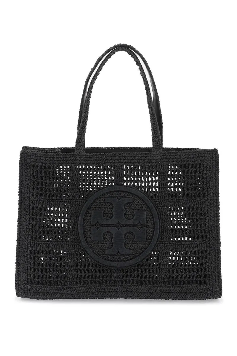 Tory Burch    Tory Burch Ella Crochet Raffia Tote Bag In