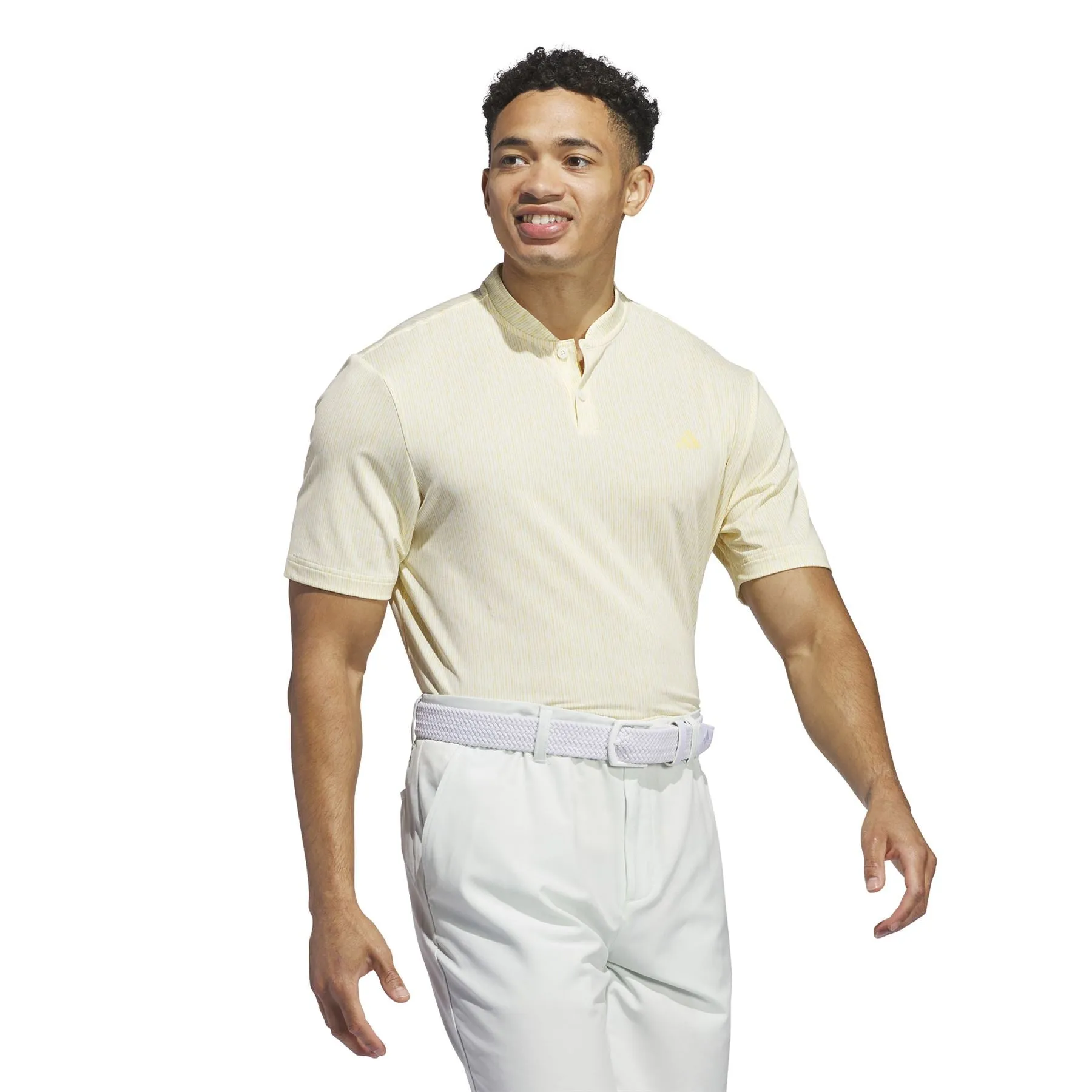 Ultimate365 Sport Stripe Regular Fit Polo Ivory - SS24