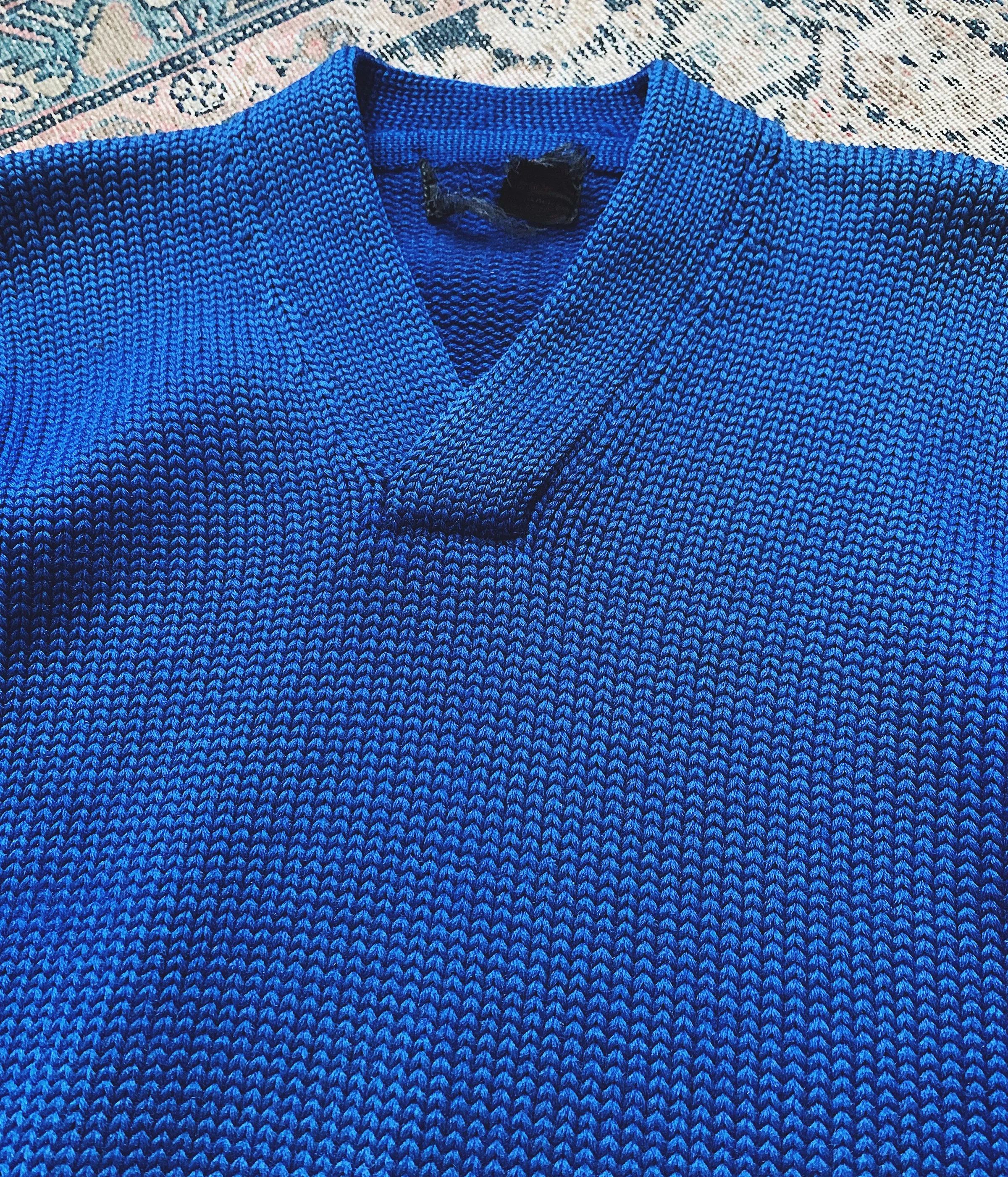 Vintage Blue Varsity Sweater