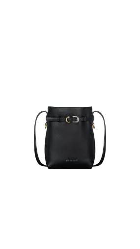 Voyou Smooth Leather Crossbody Bag - Black