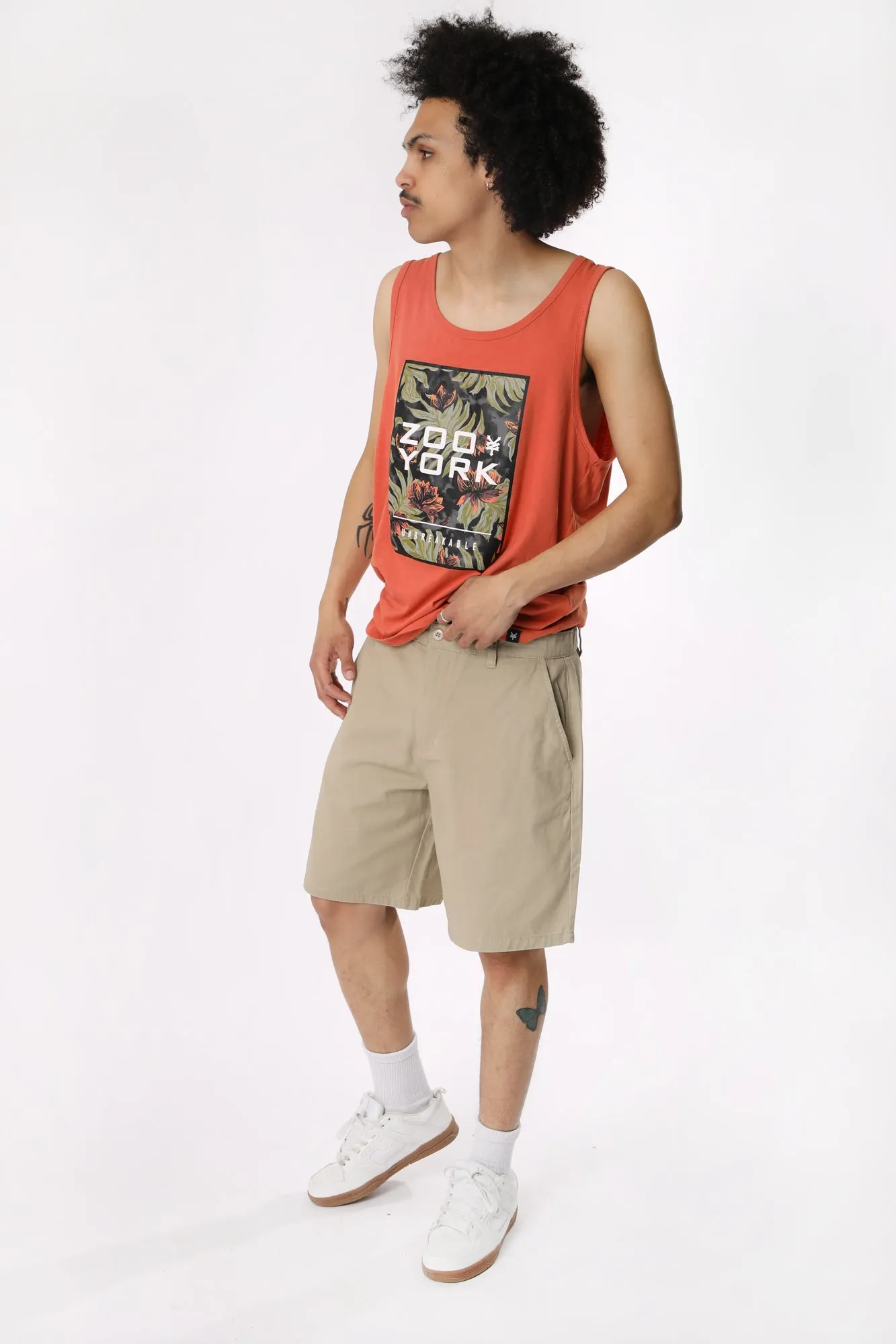 West49 Mens Twill Chino Shorts