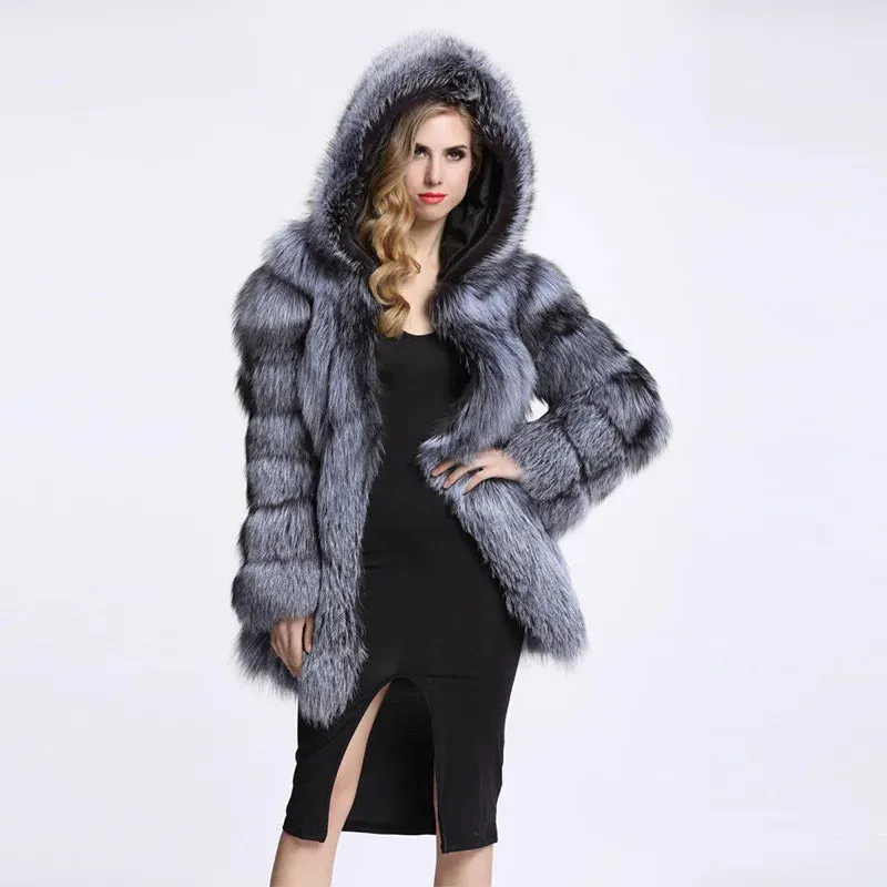 Winter Jacket Women Fashion Thick Warm Faux Fur Jackets