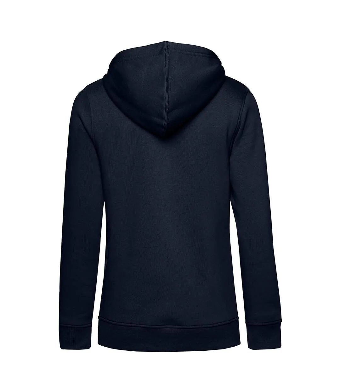 Womens/ladies organic hoodie navy blue B&C