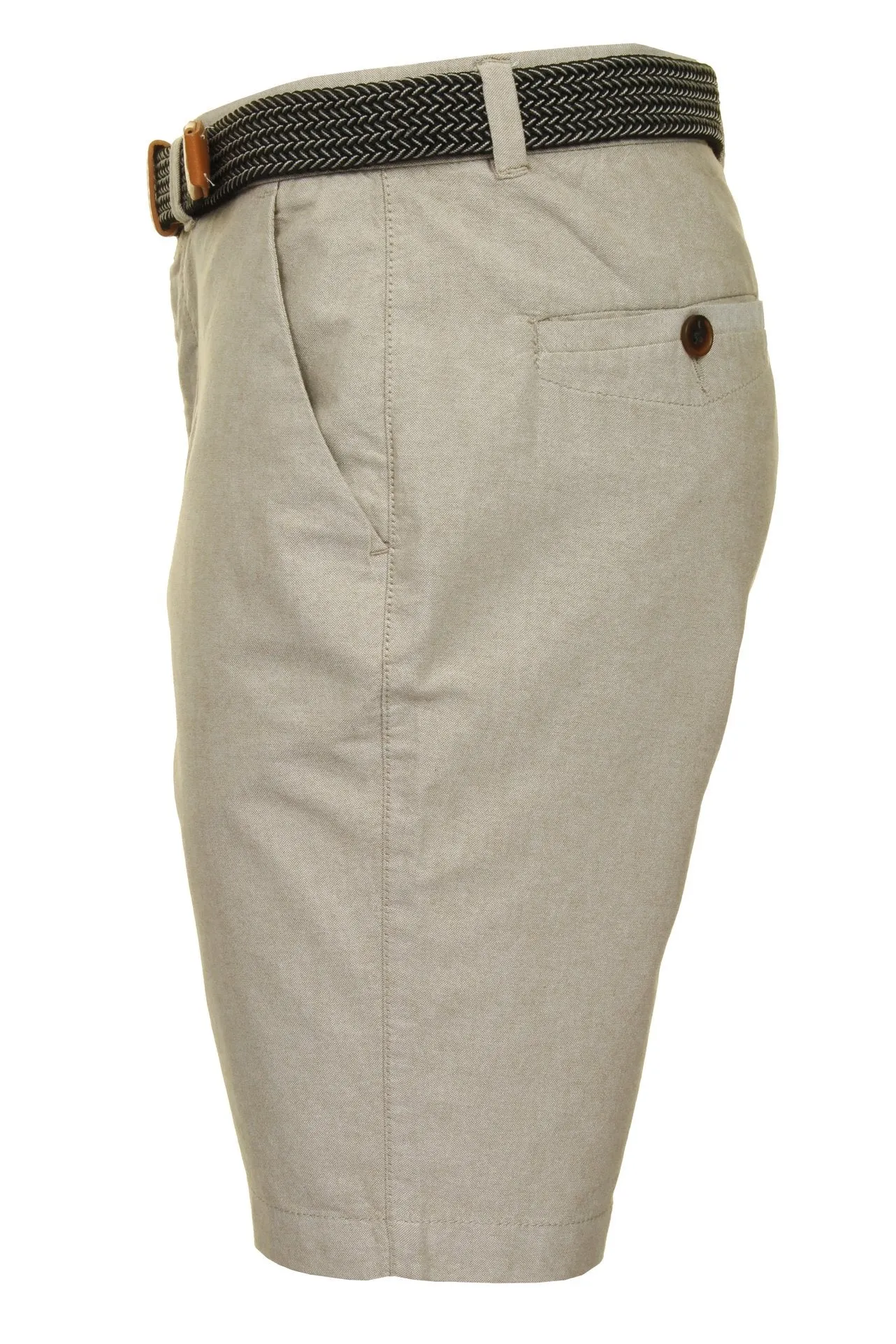 Xact Mens Oxford Chino Shorts with Belt