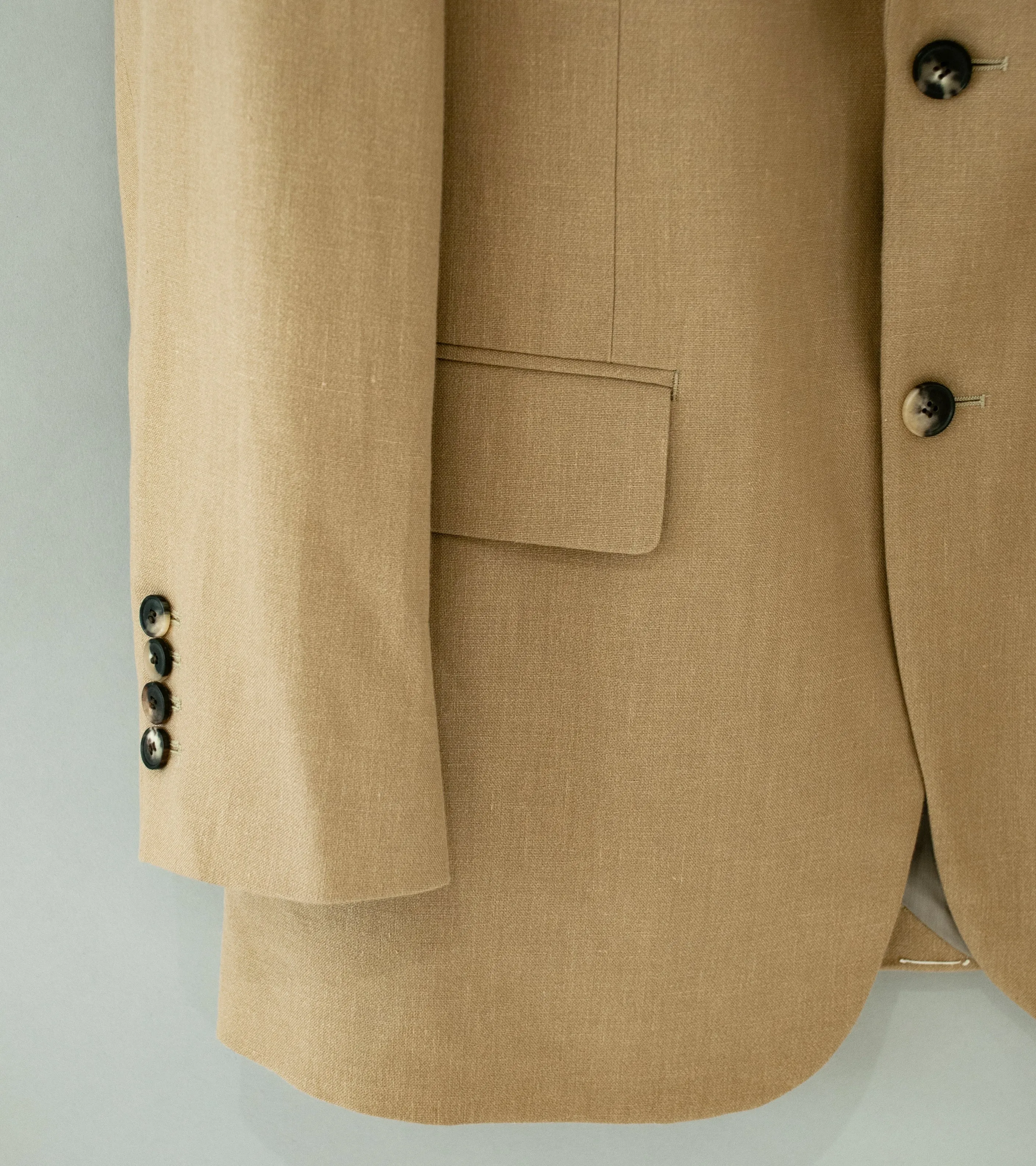 YLÈVE 'Hemp Organic Cotton Canvas Blazer' (Khaki)