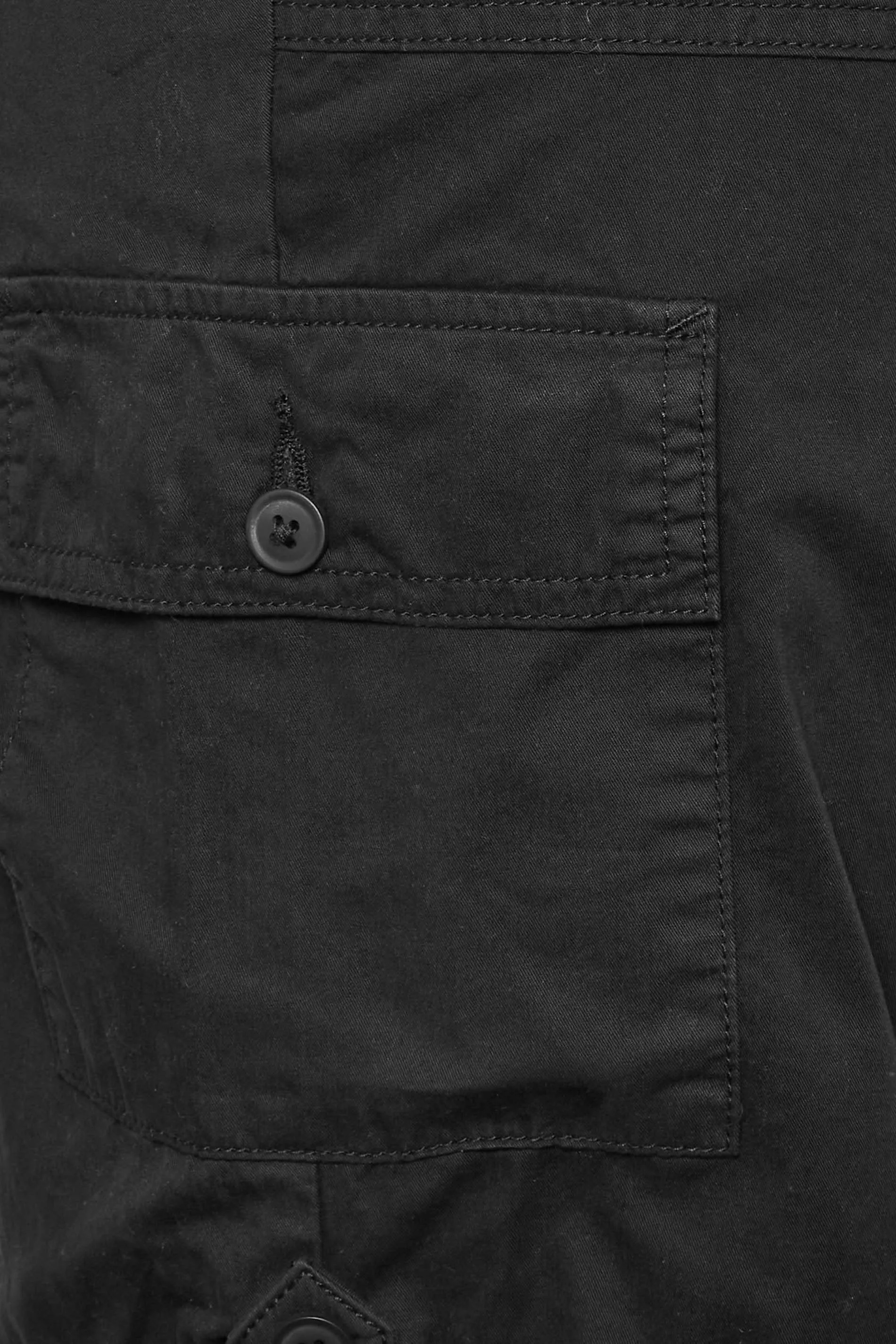 YOURS Curve Black Cargo Chino Shorts